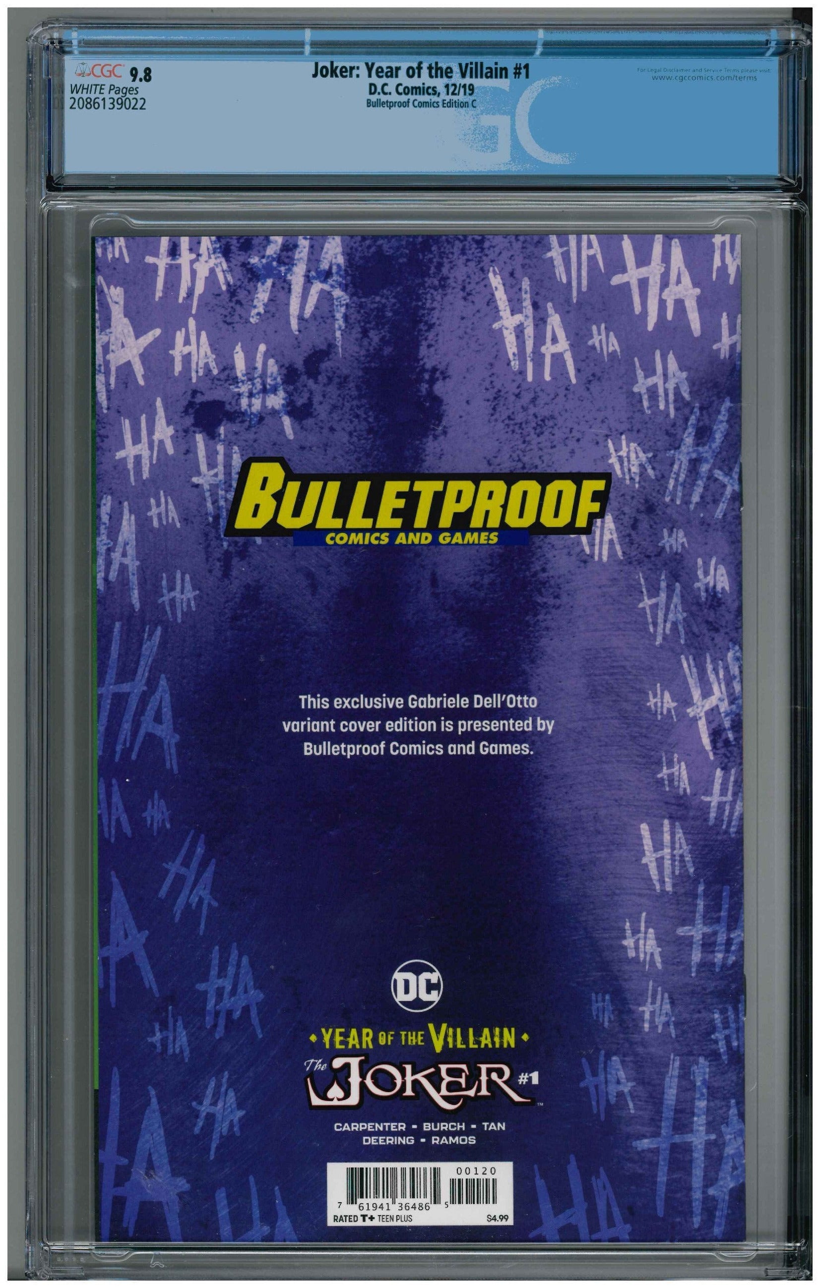 Joker: Year of the Villian #1 backside