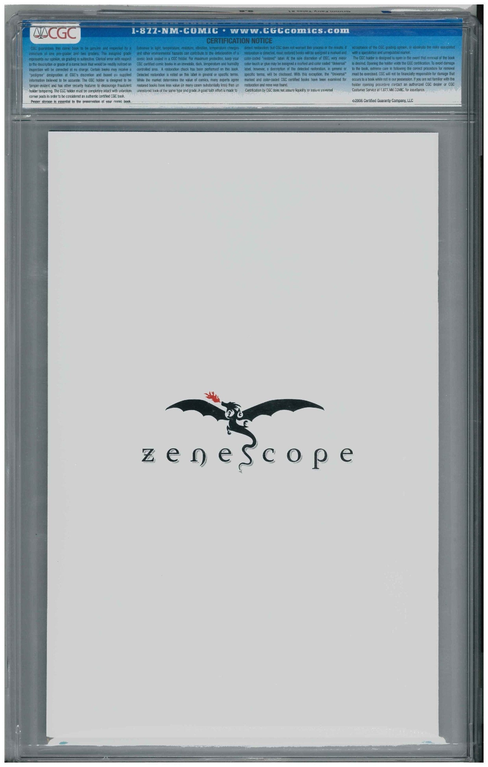 Grimm Fairy Tales #1 backside