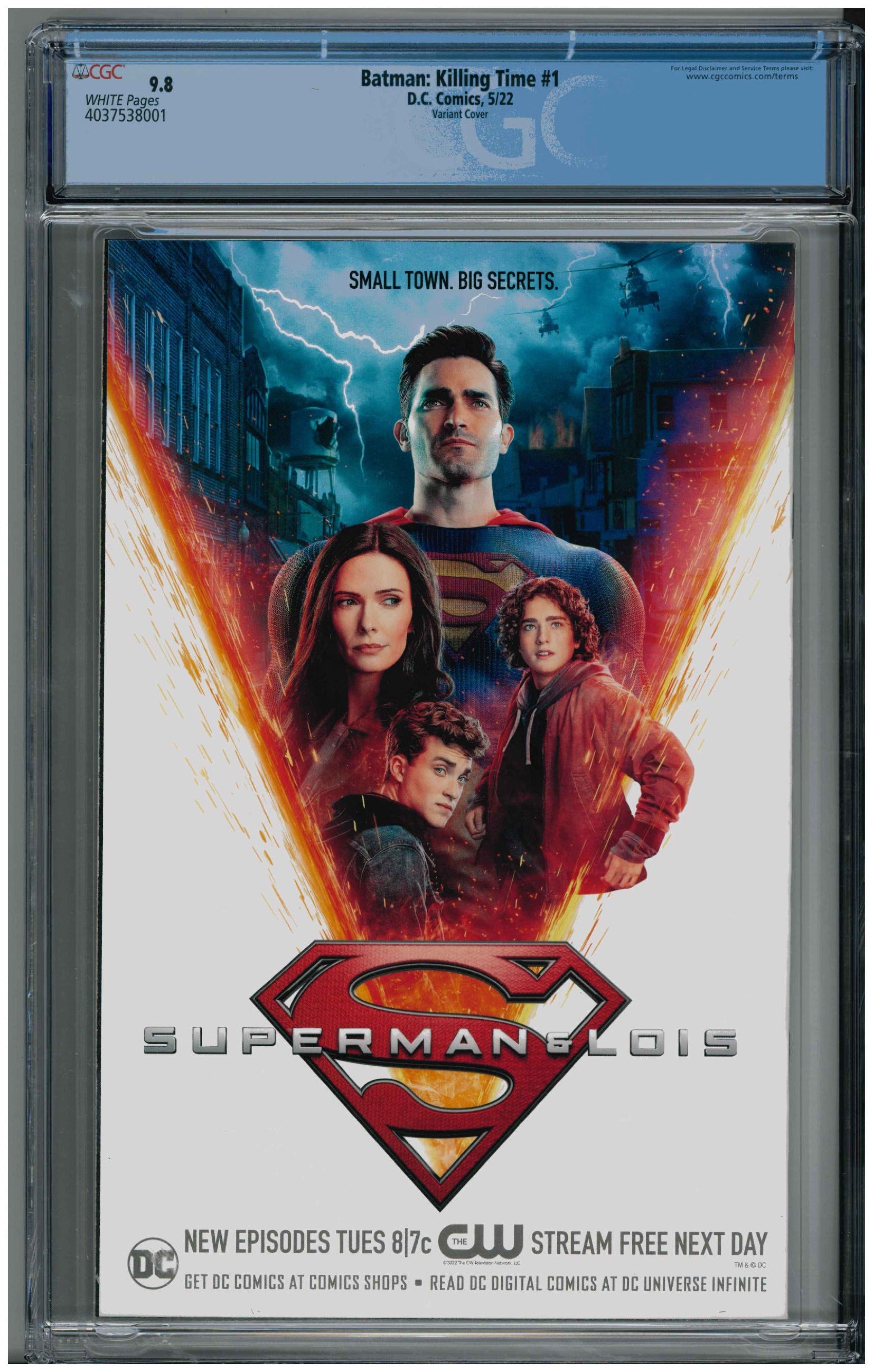 Batman: Killing Time #1 backside