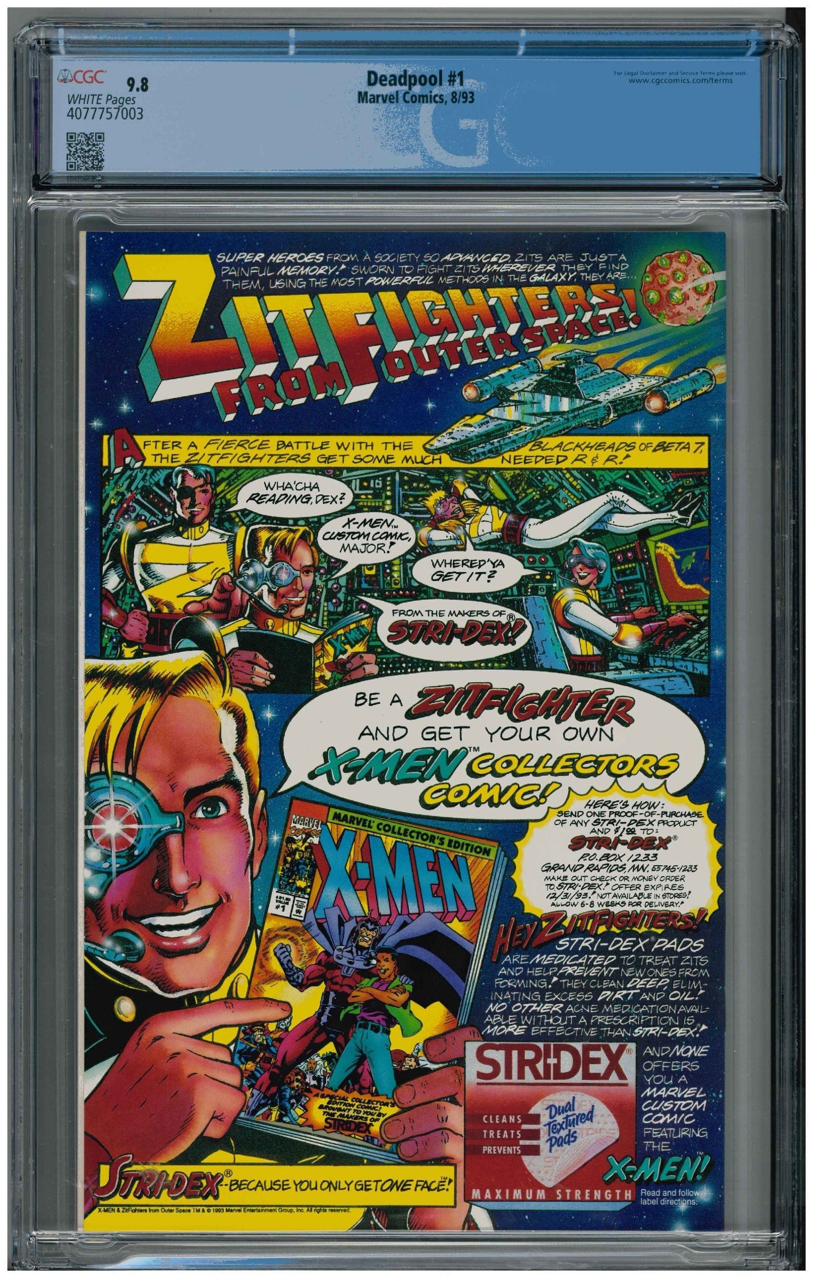 Deadpool #1 backside