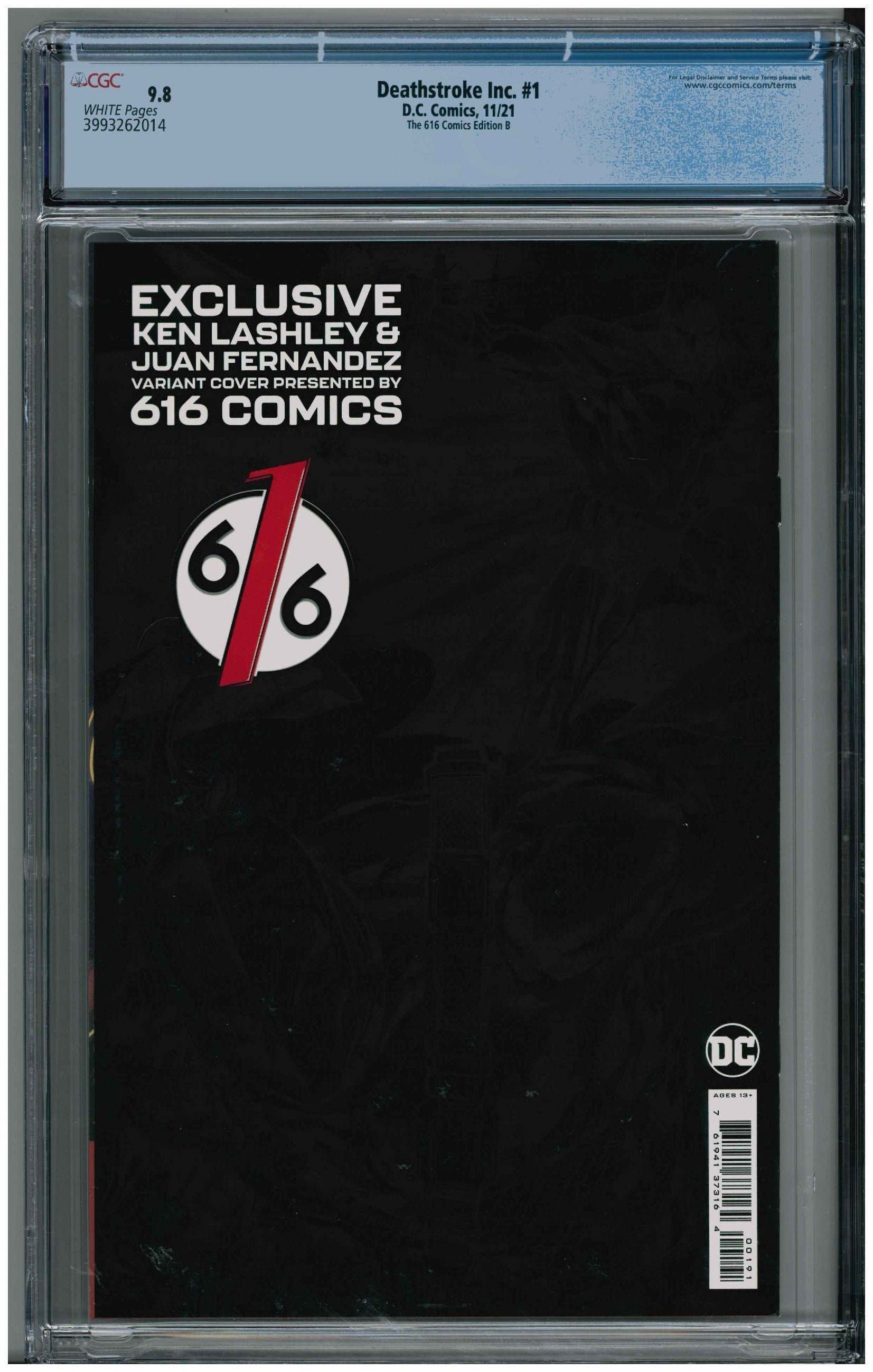 Deathstroke Inc. #1 backside