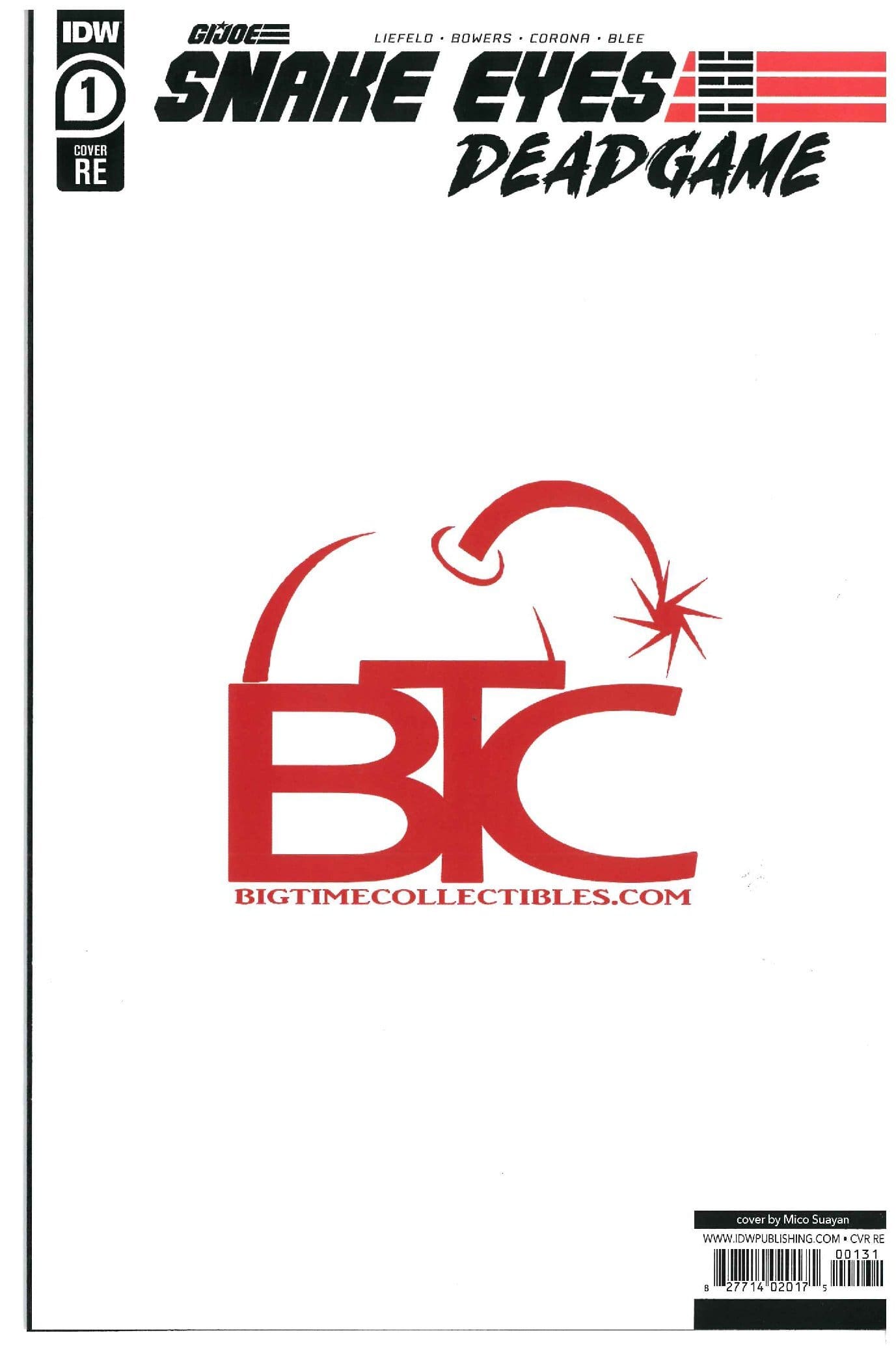 Snake Eyes Deadgame #1 backside