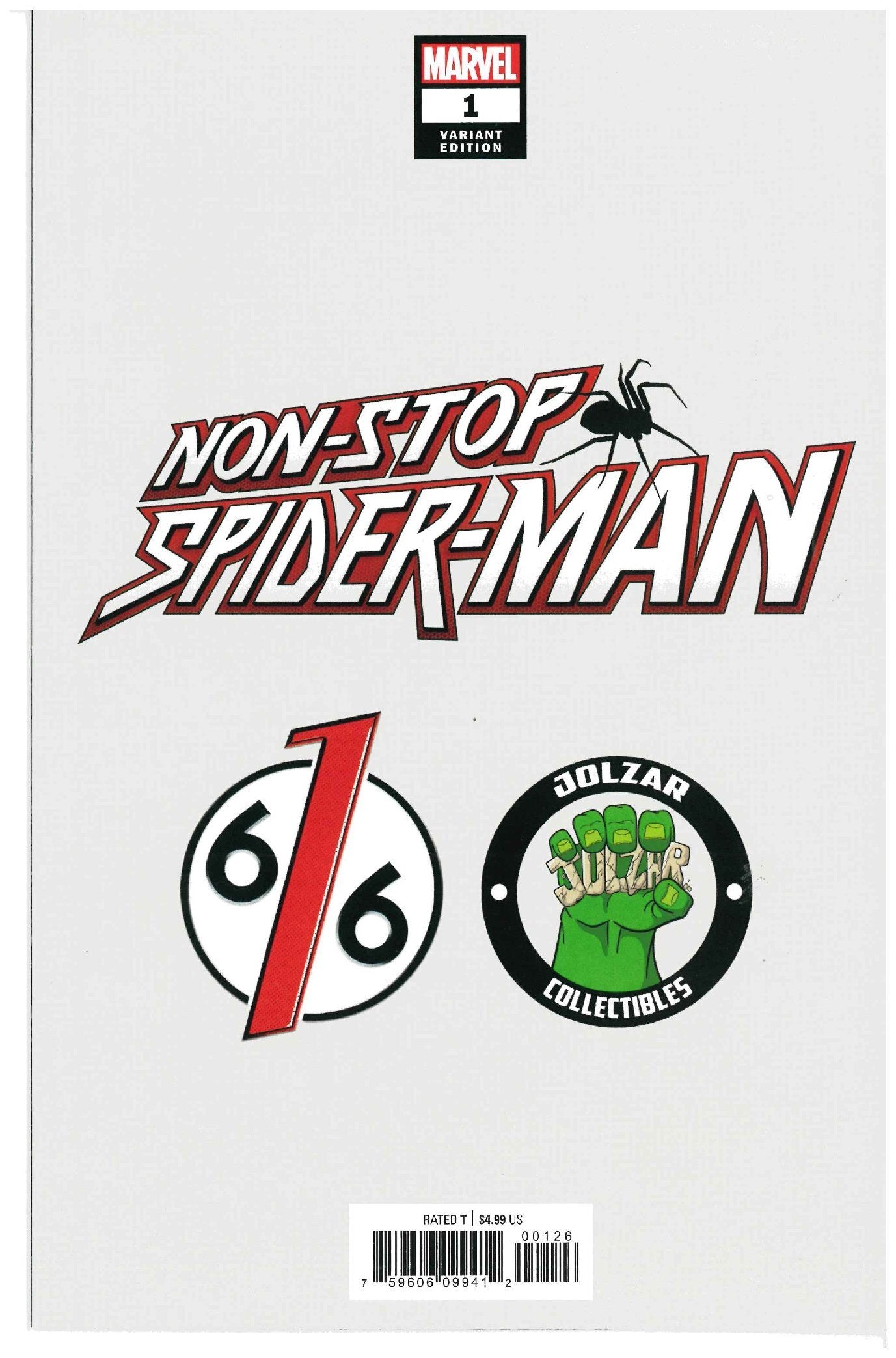 Non Stop Spider-Man #1 backside