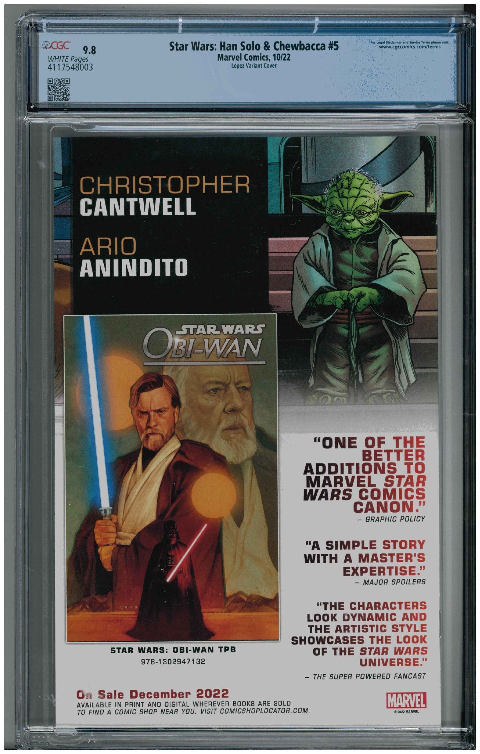 Star Wars: Han Solo & Chewbacca #5 backside
