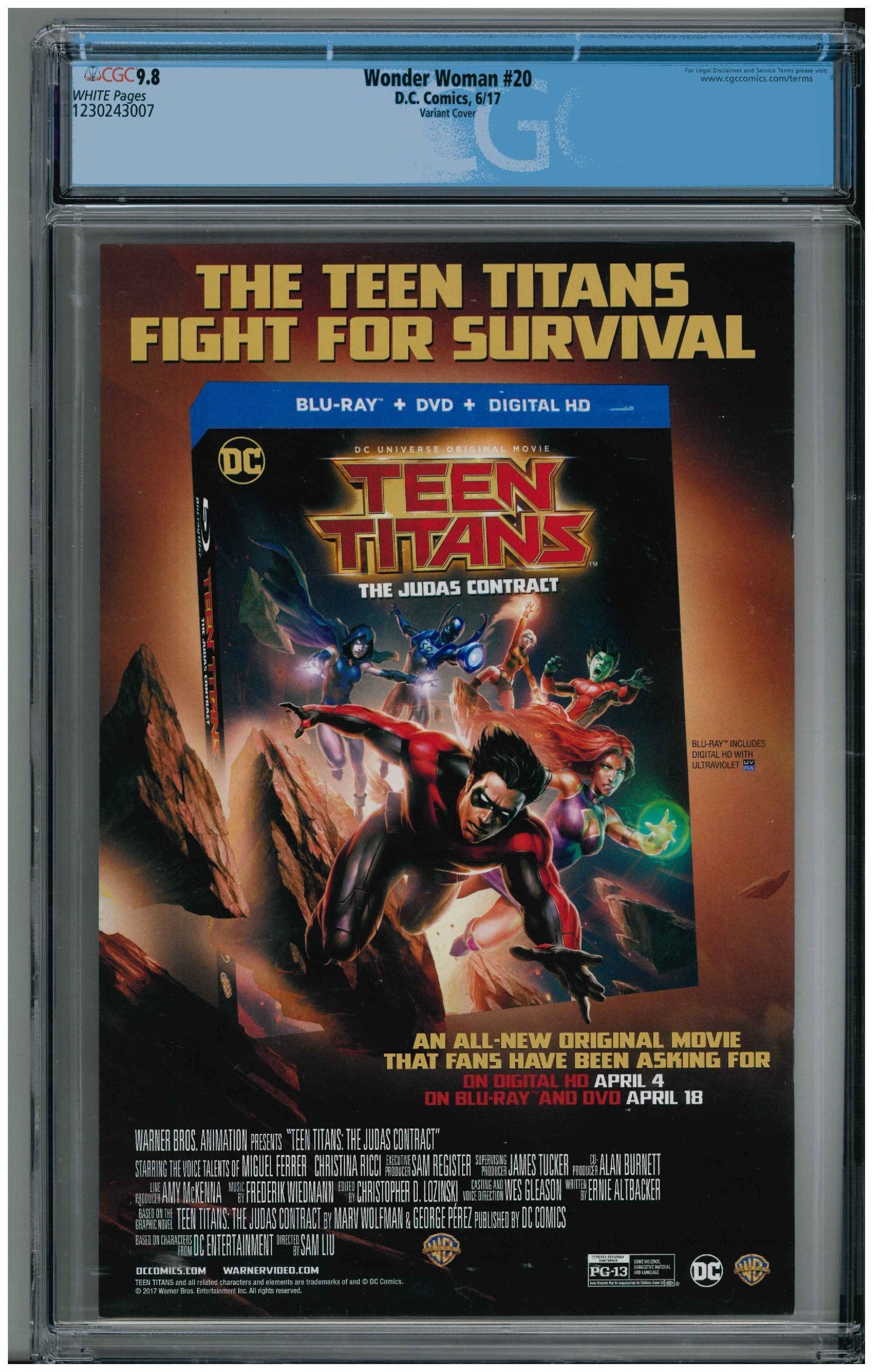 Wonder Woman #20 backside