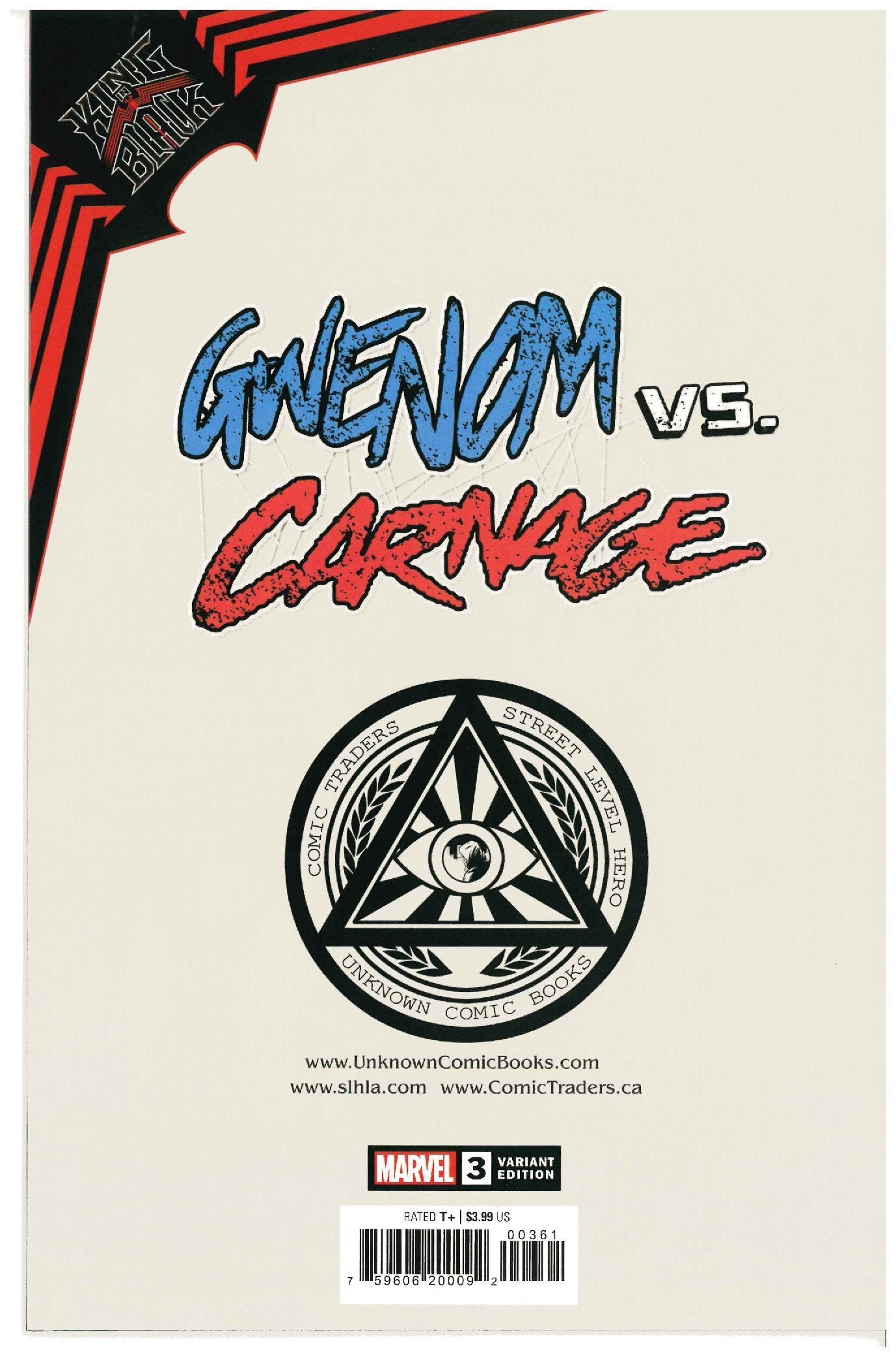 King in Black: Gwenom vs Carnage #3v backside