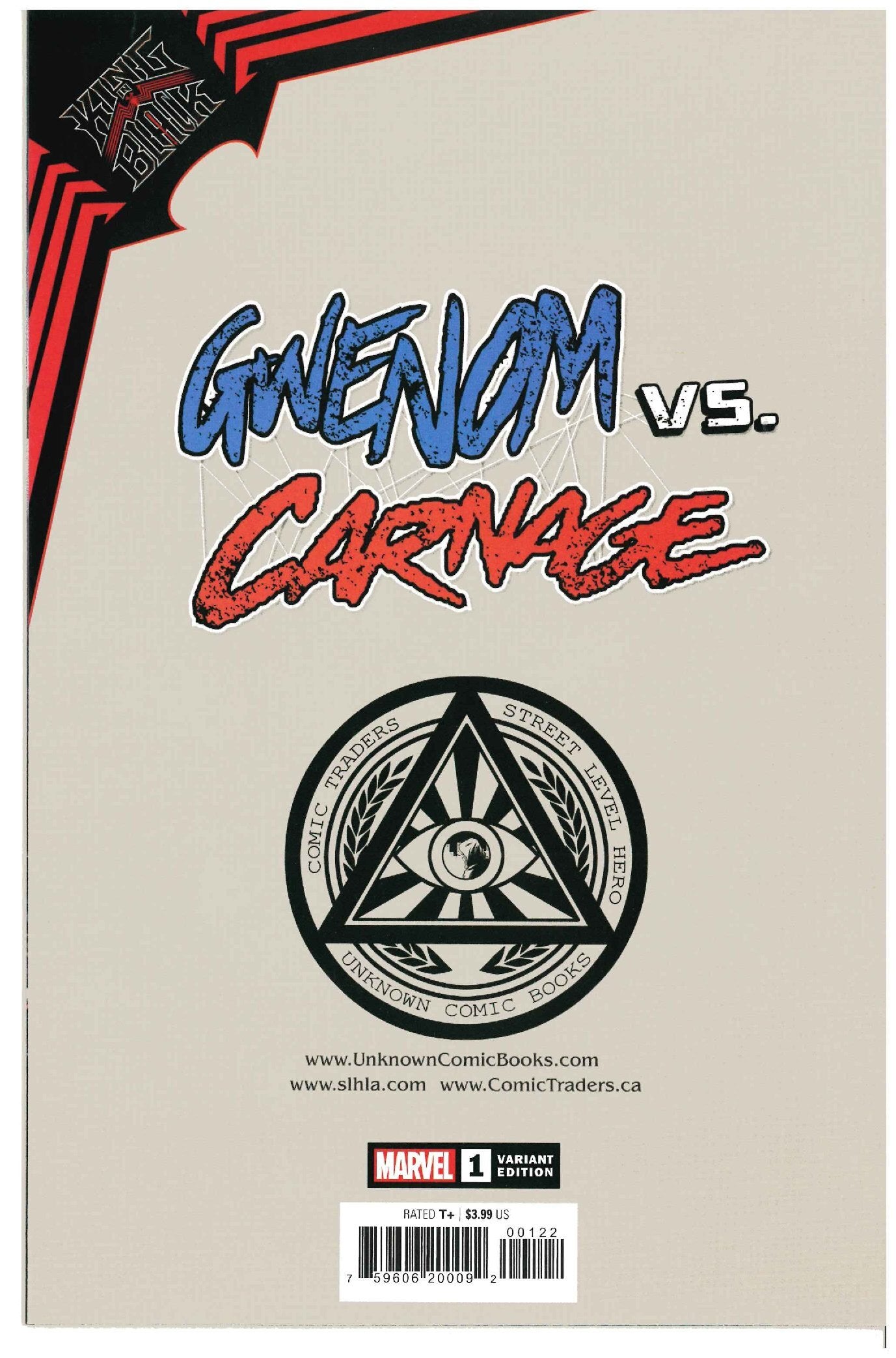 King in Black: Gwenom Vs Carnage #1 backside