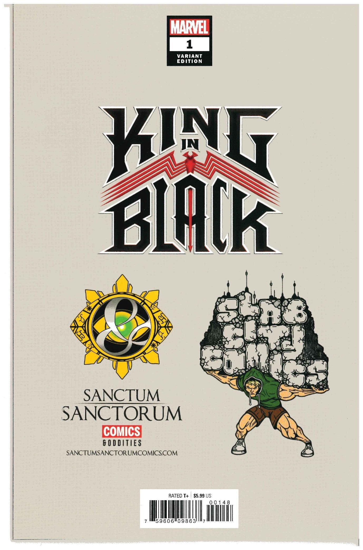 King in Black #1 backside