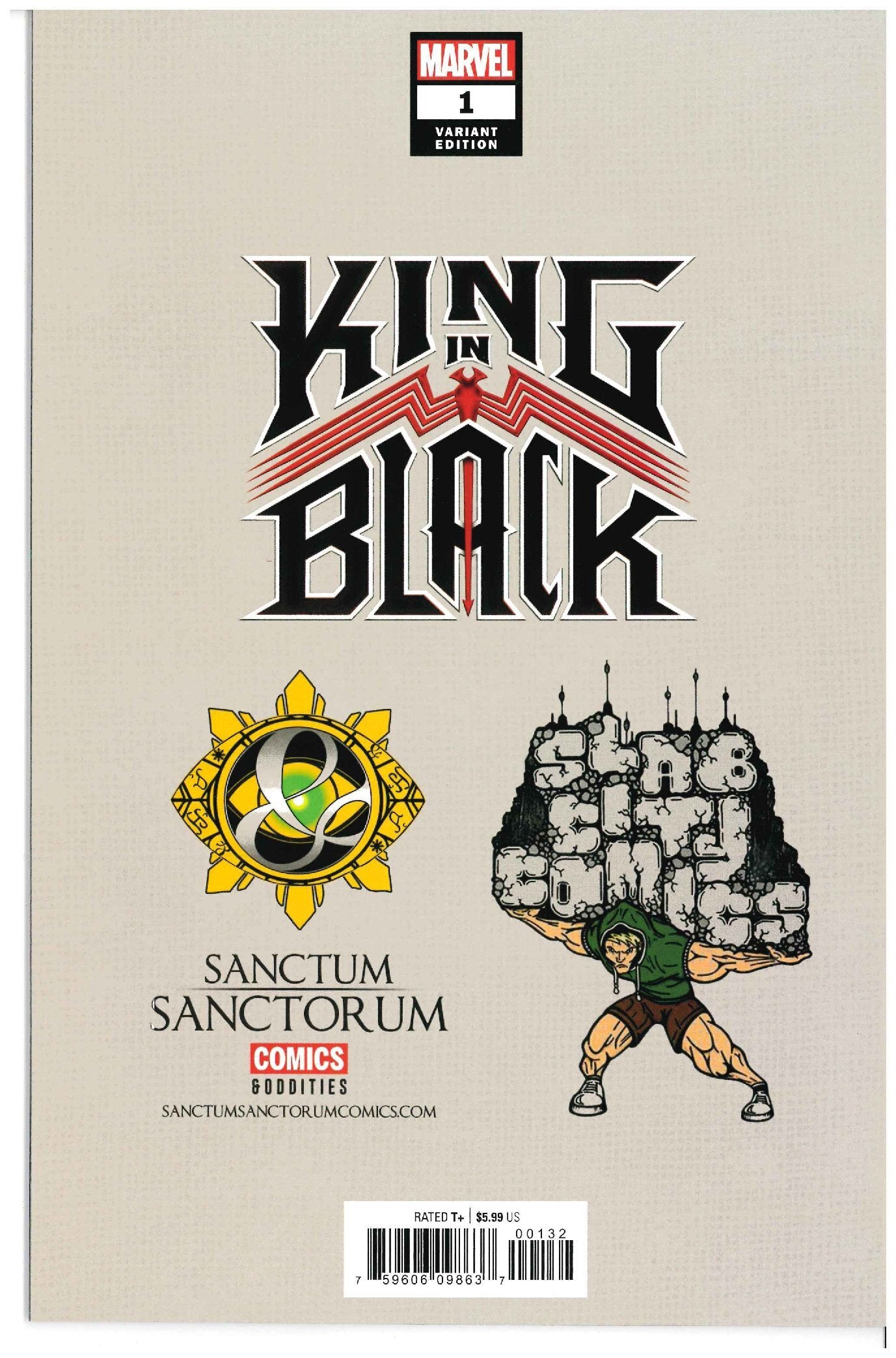 King in Black #1 backside