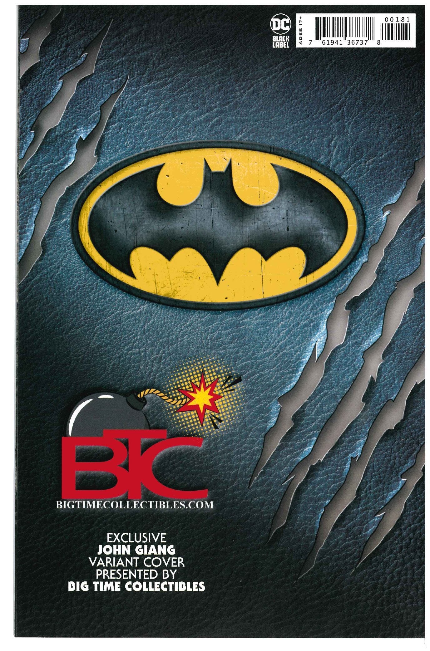 Batman/ Catwoman #1 backside