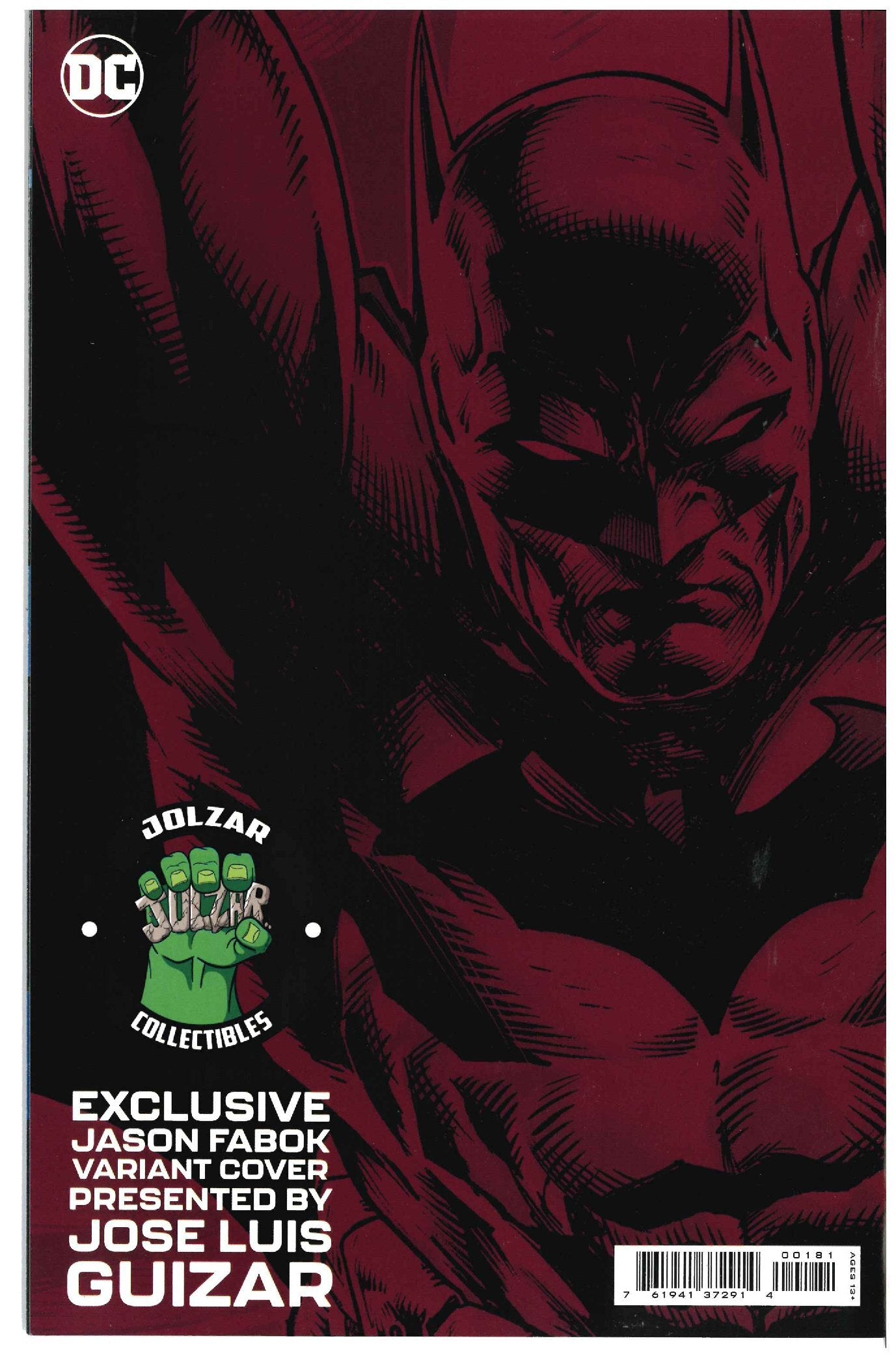 Legends of the Dark Knight #1 backside