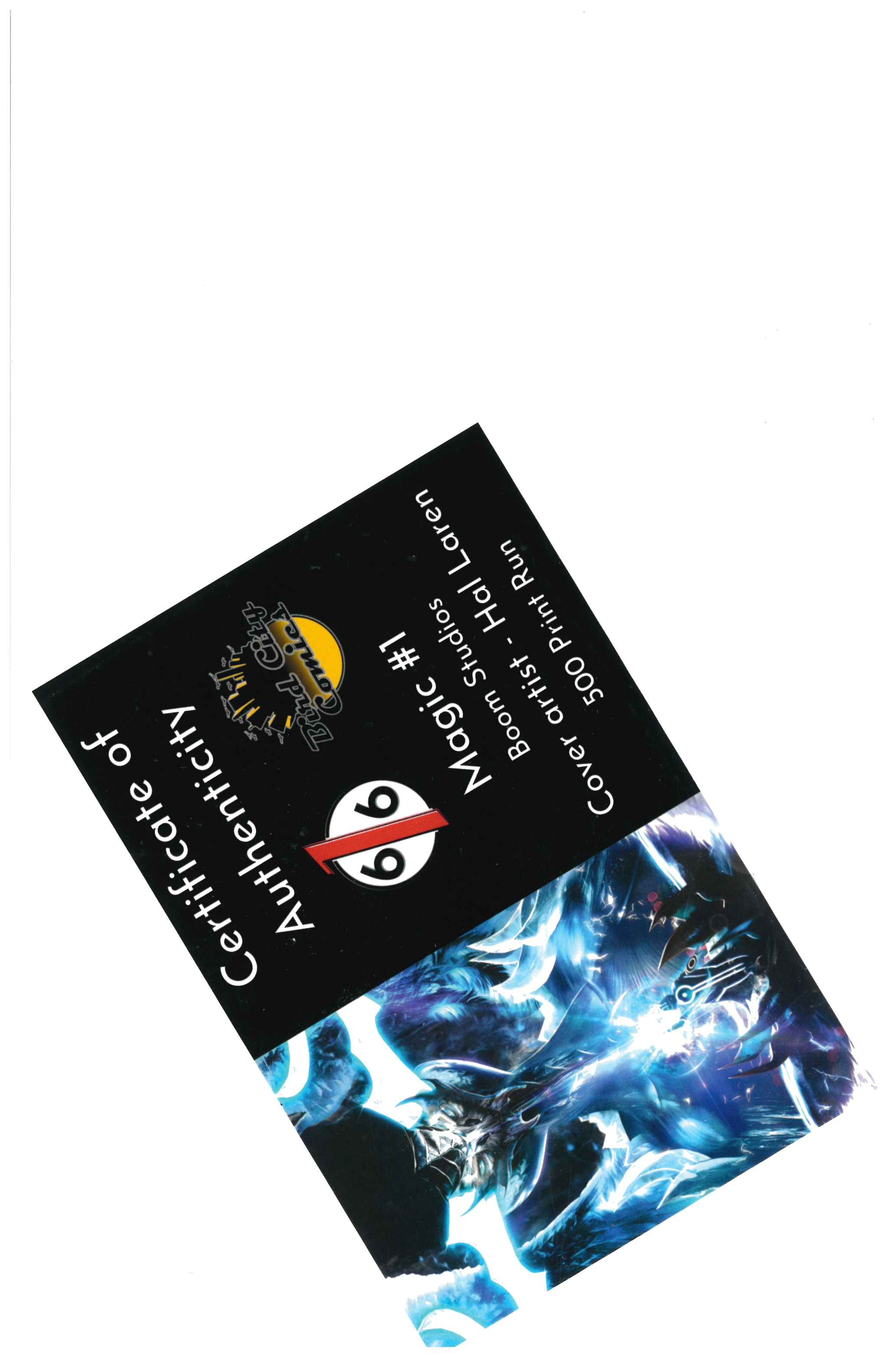 Magic #1 certificate of authenticity