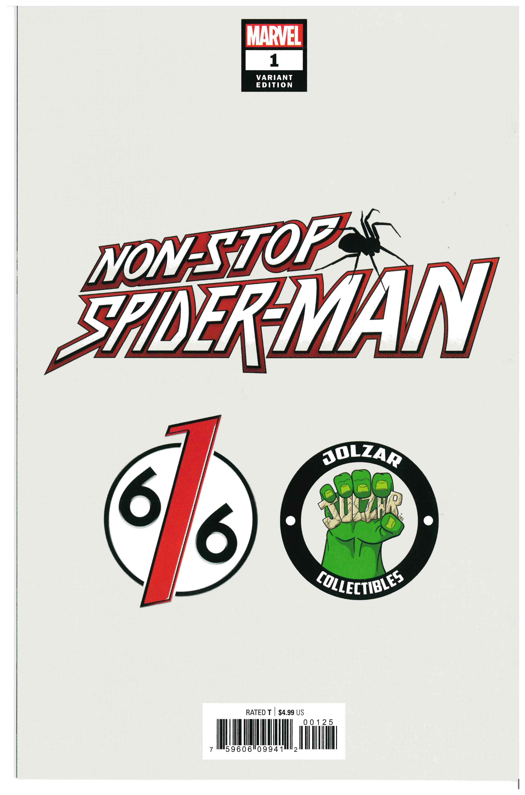 Non-Stop Spider-Man #1 backside
