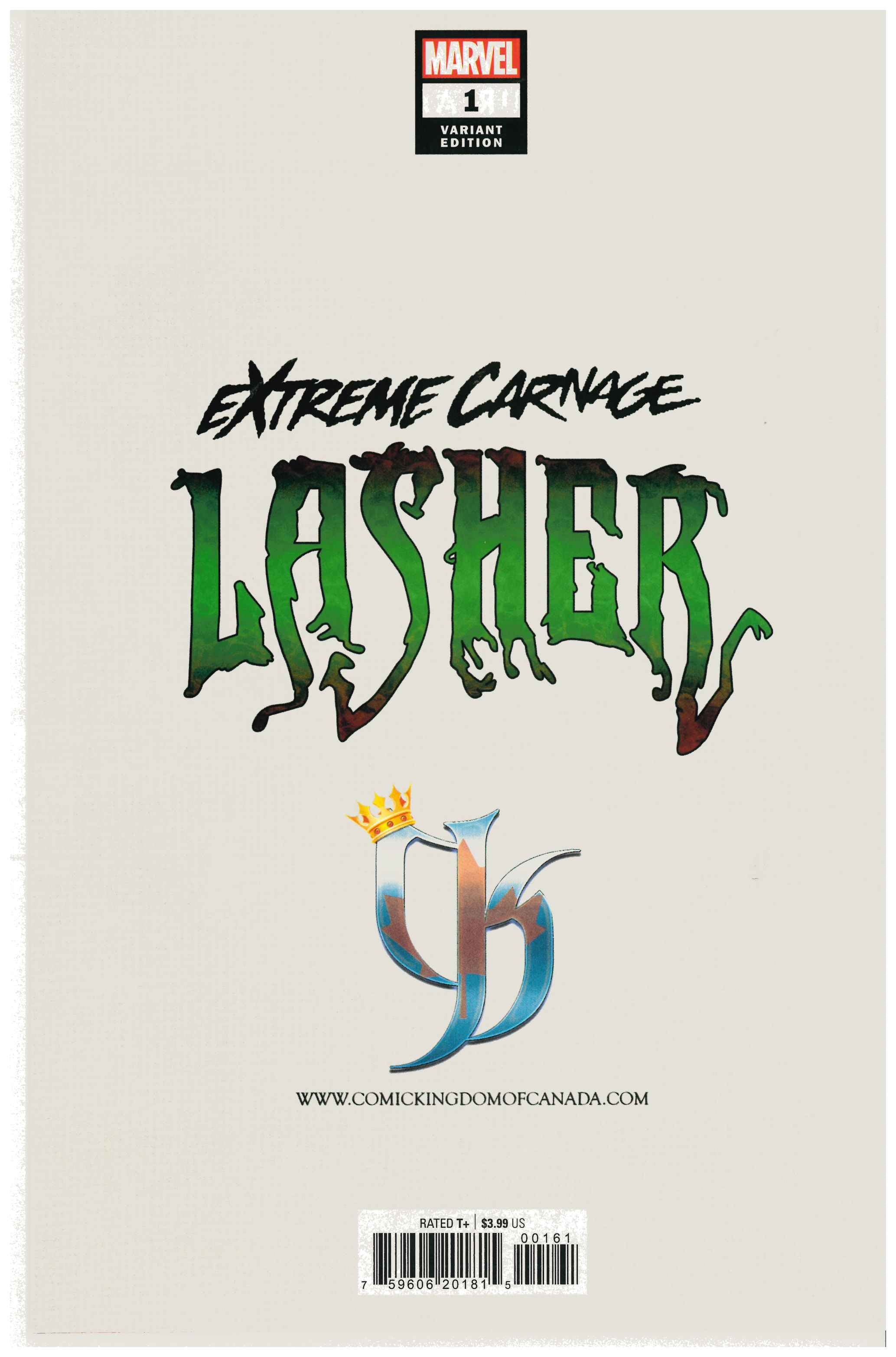 Extreme Carnage: Lasher #1 backside