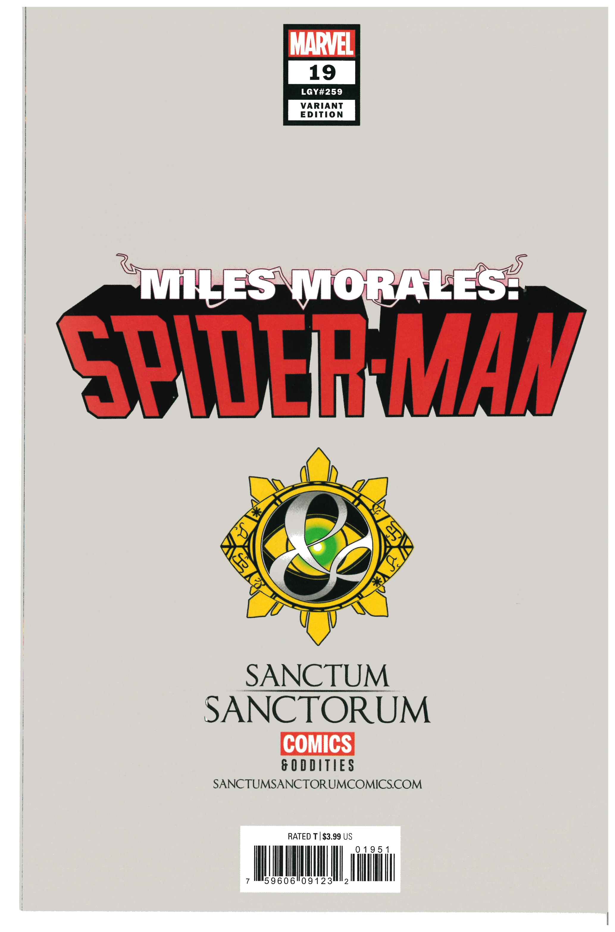 Miles Morales: Spider-Man #19 backside