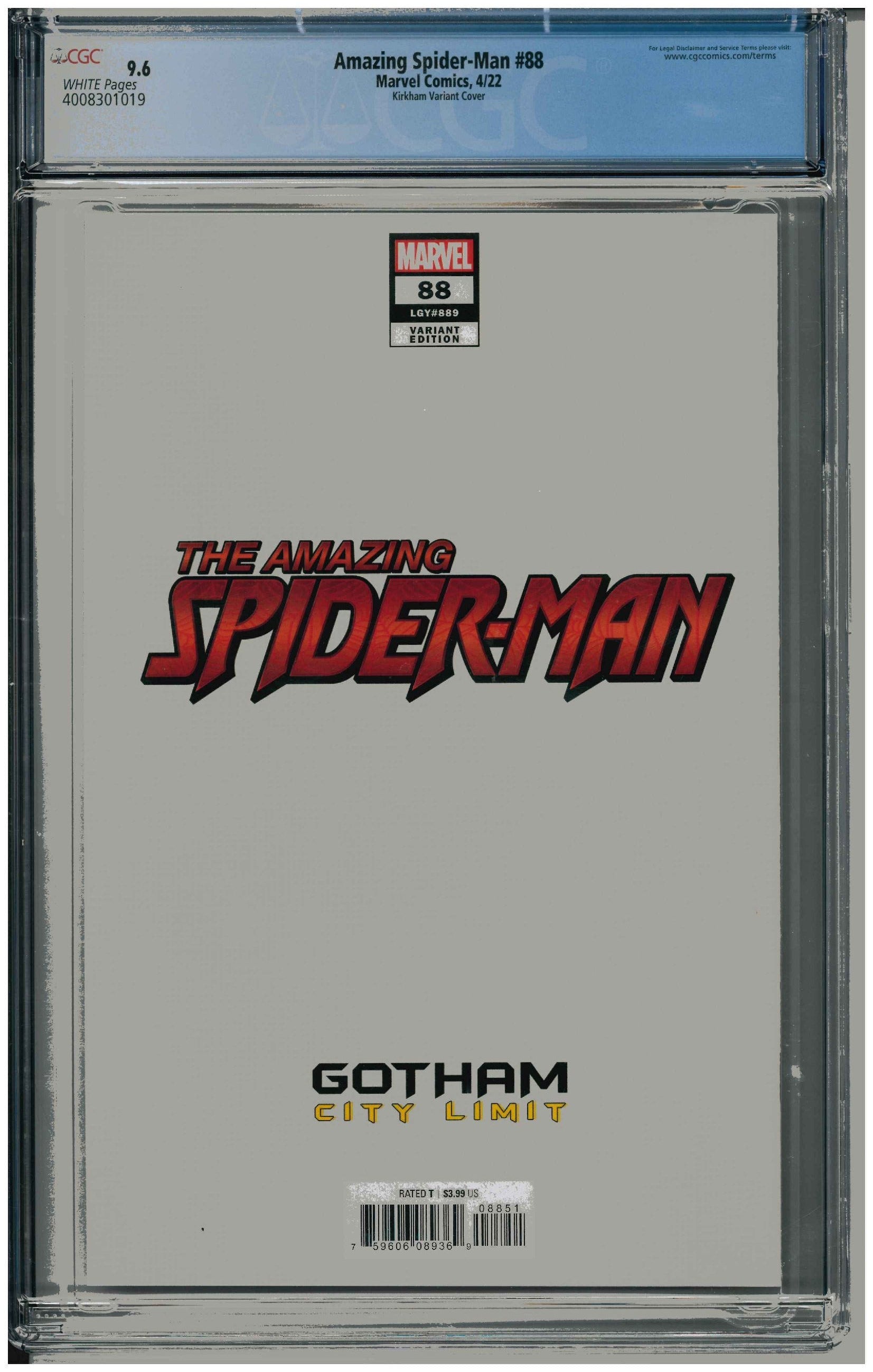 Amazing Spider-Man #88 backside