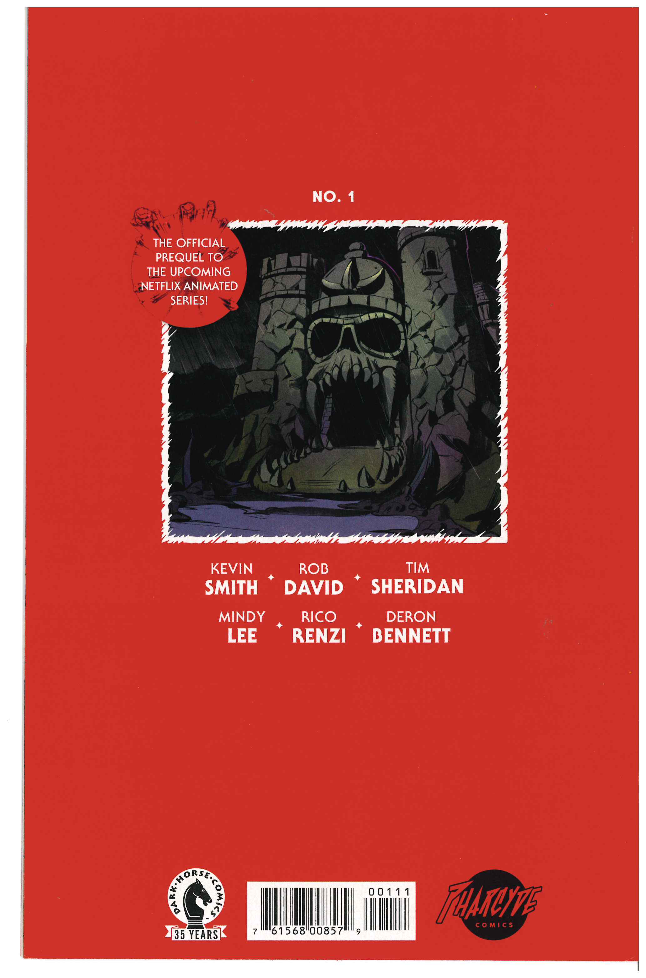 Master of The Universe: Revelation #1 backside