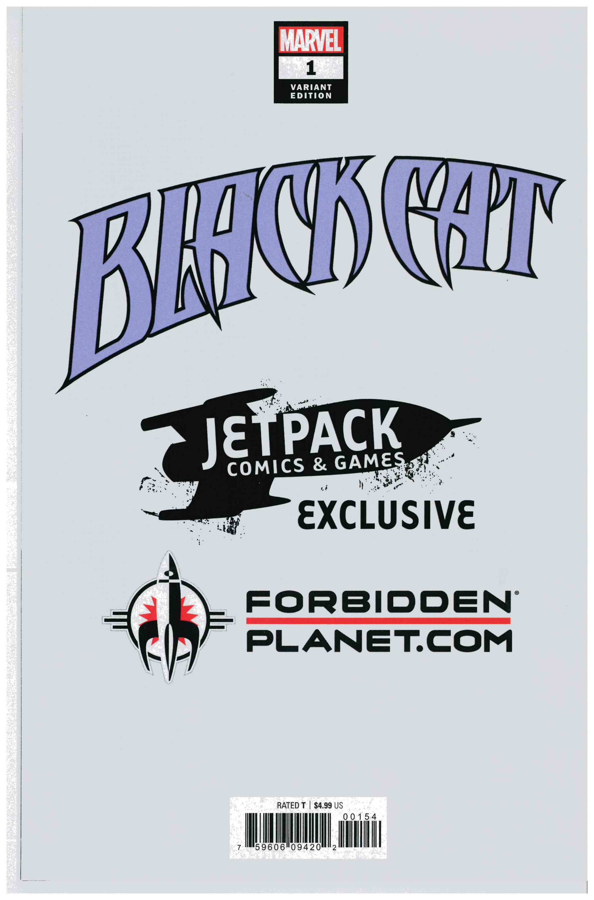 Black Cat #1 | Singed by Ben Oliver backside