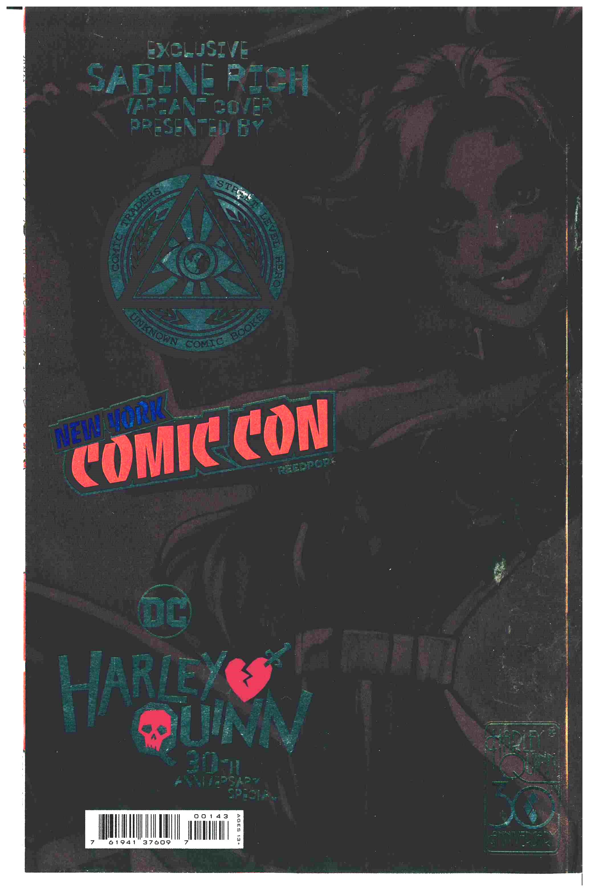 Harley Quinn: 30th Anniversary Special #1 backside