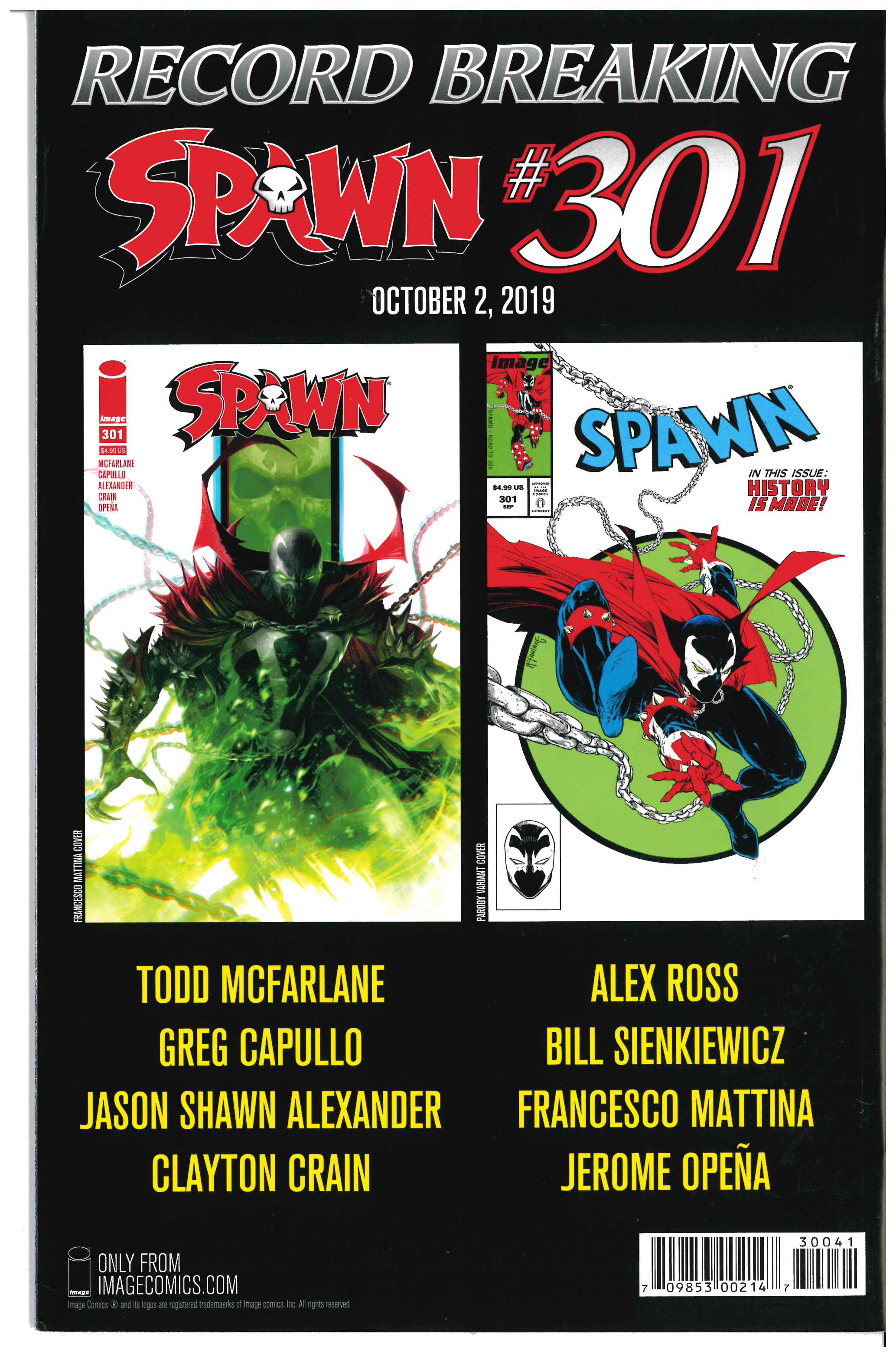 Spawn #300 backside