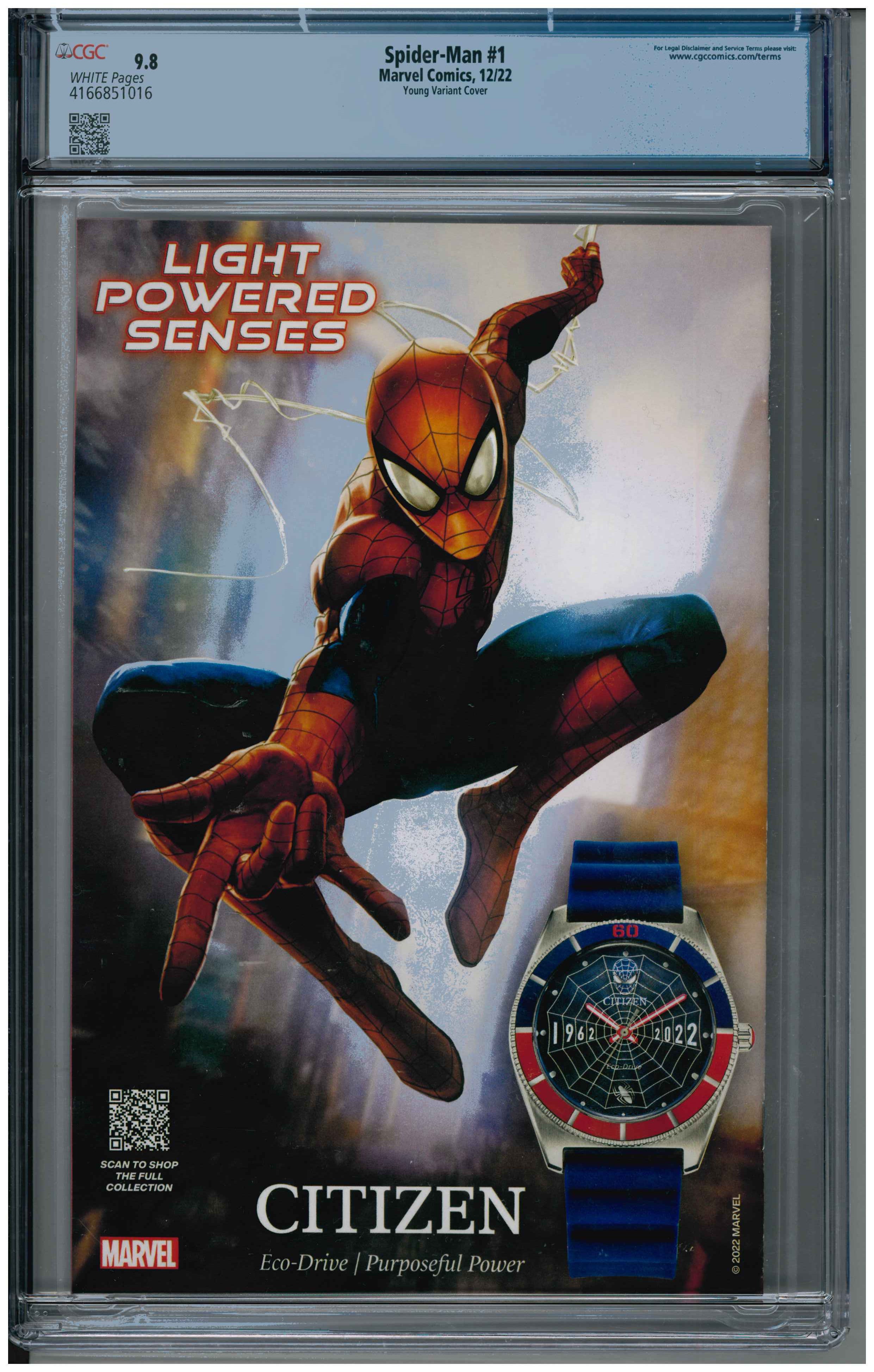 Spider-Man #1 backside