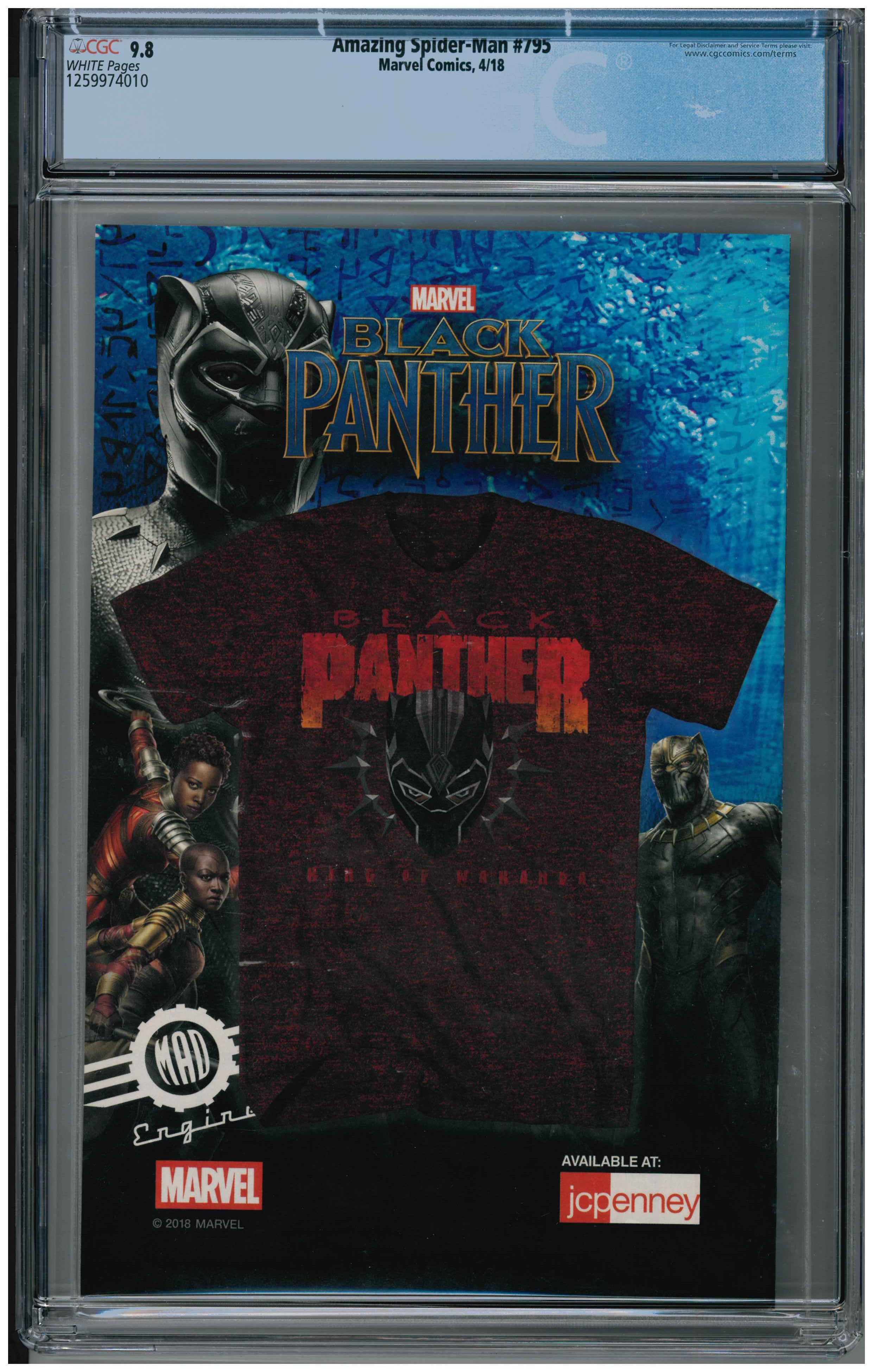 Amazing Spider-Man #795 backside