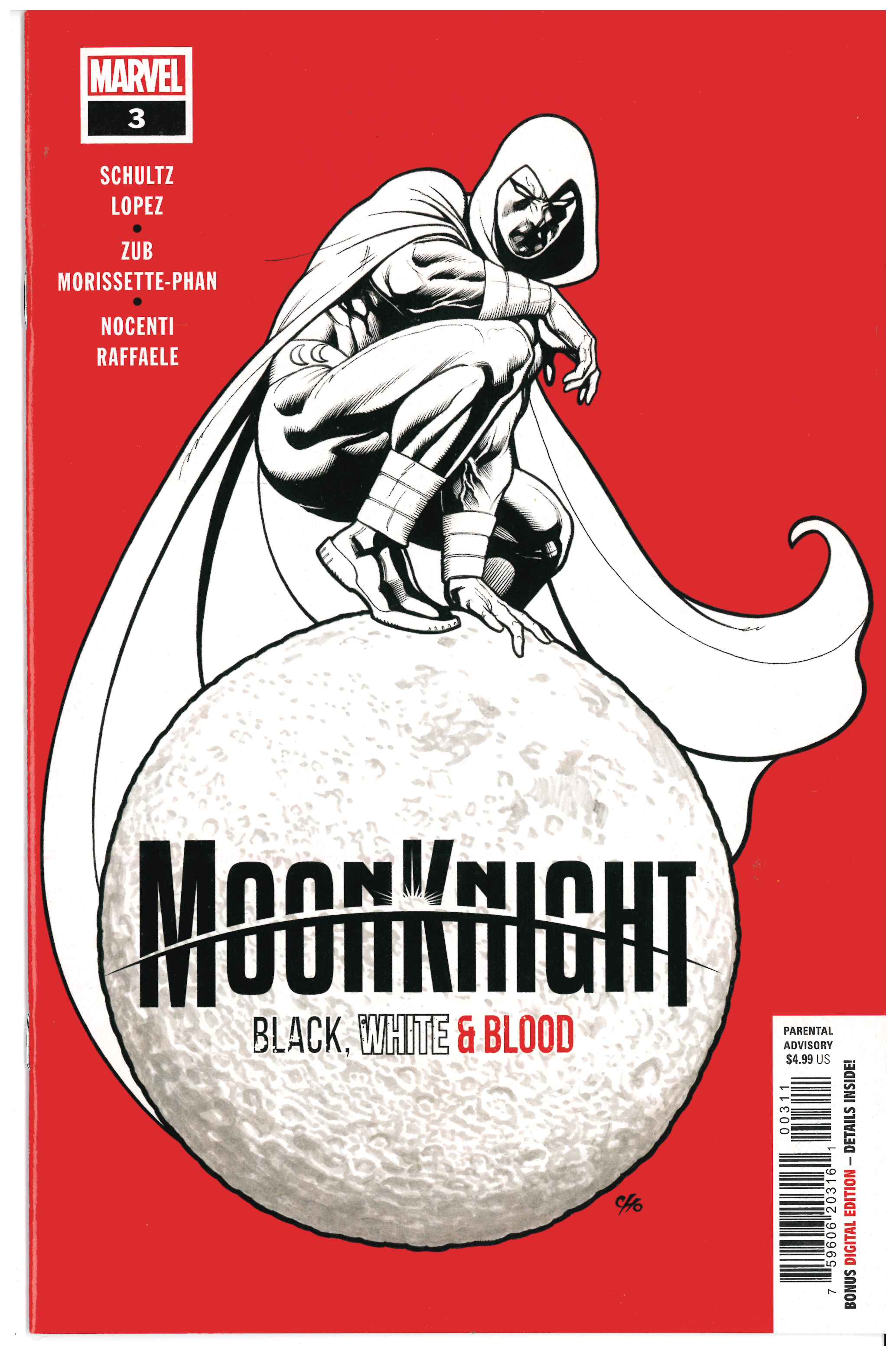 Moon Knight: Black, White & Blood #3