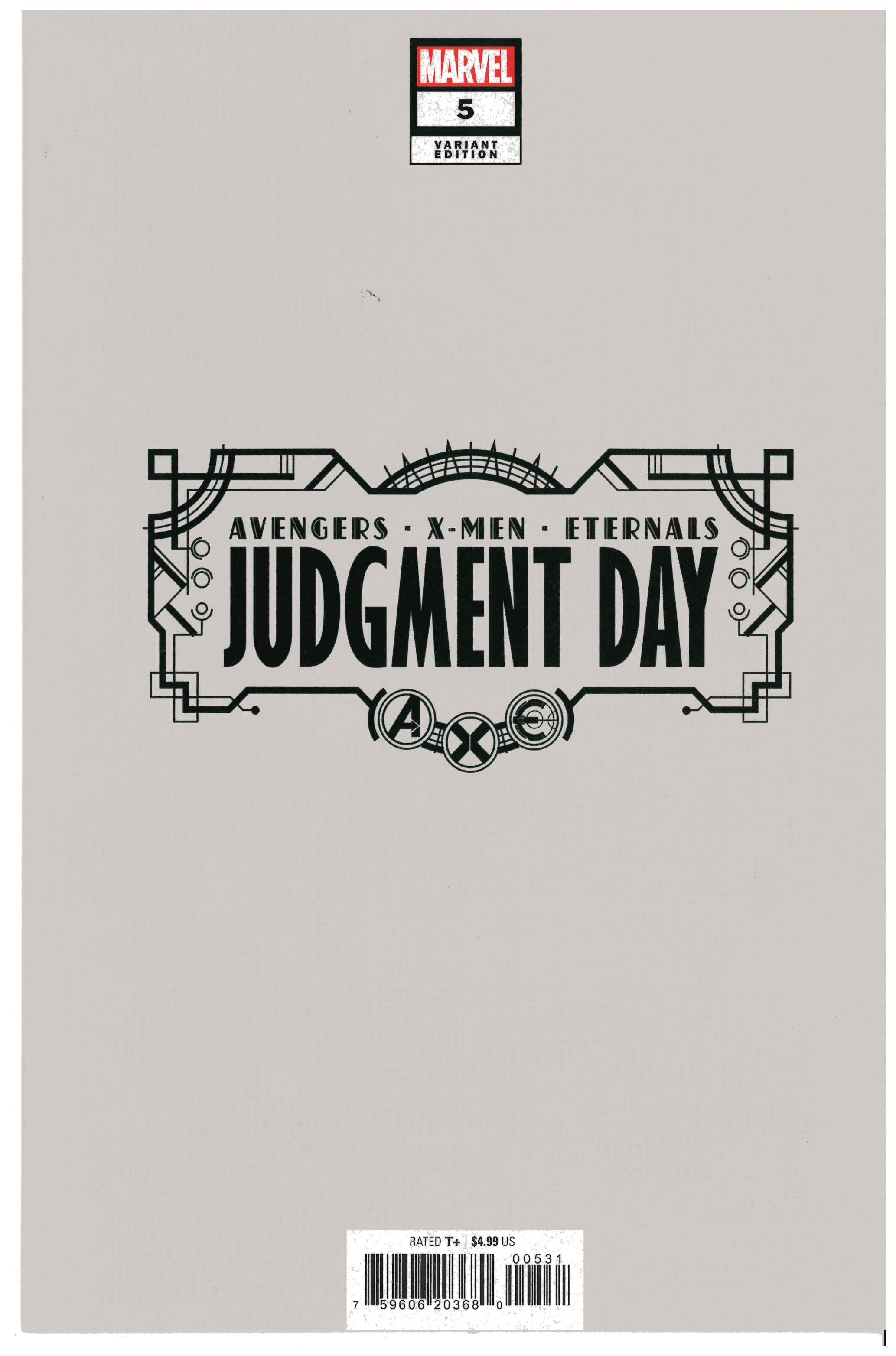 A.X.E.: Judgment Day #5 backside