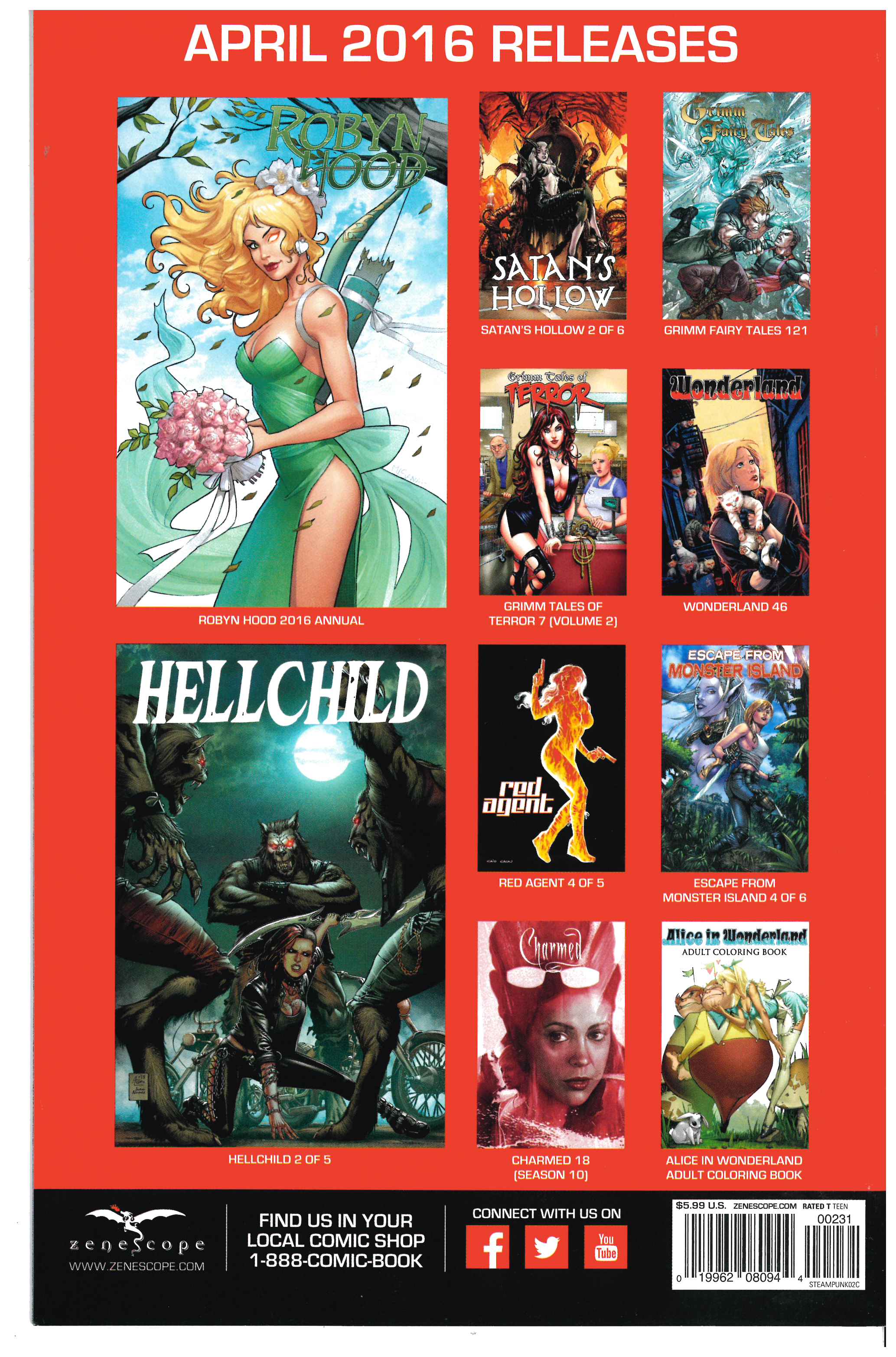 Grimm Fairy Tales Steampunk Dream #2 backside