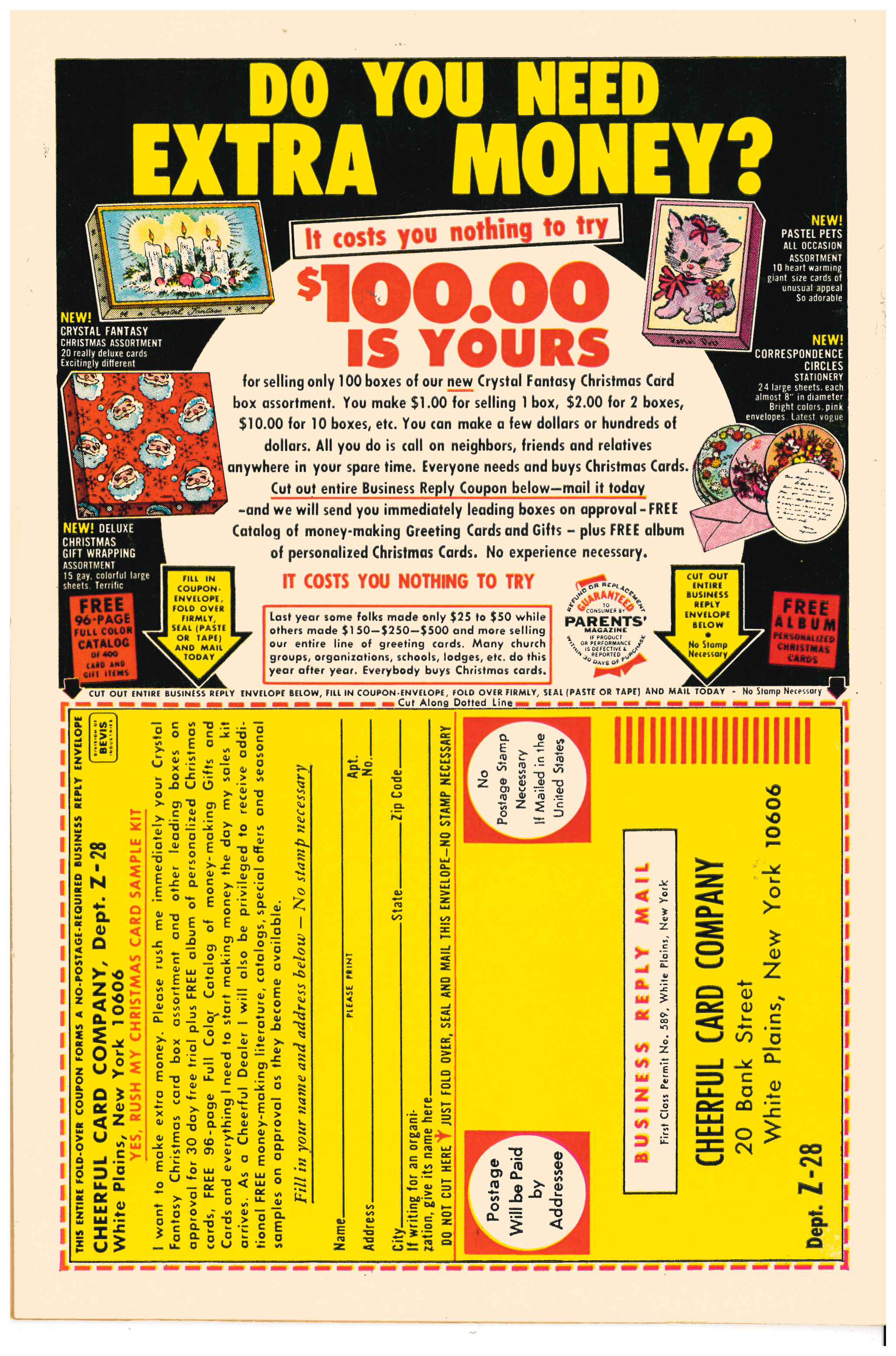 Fantastic Four #114 backside