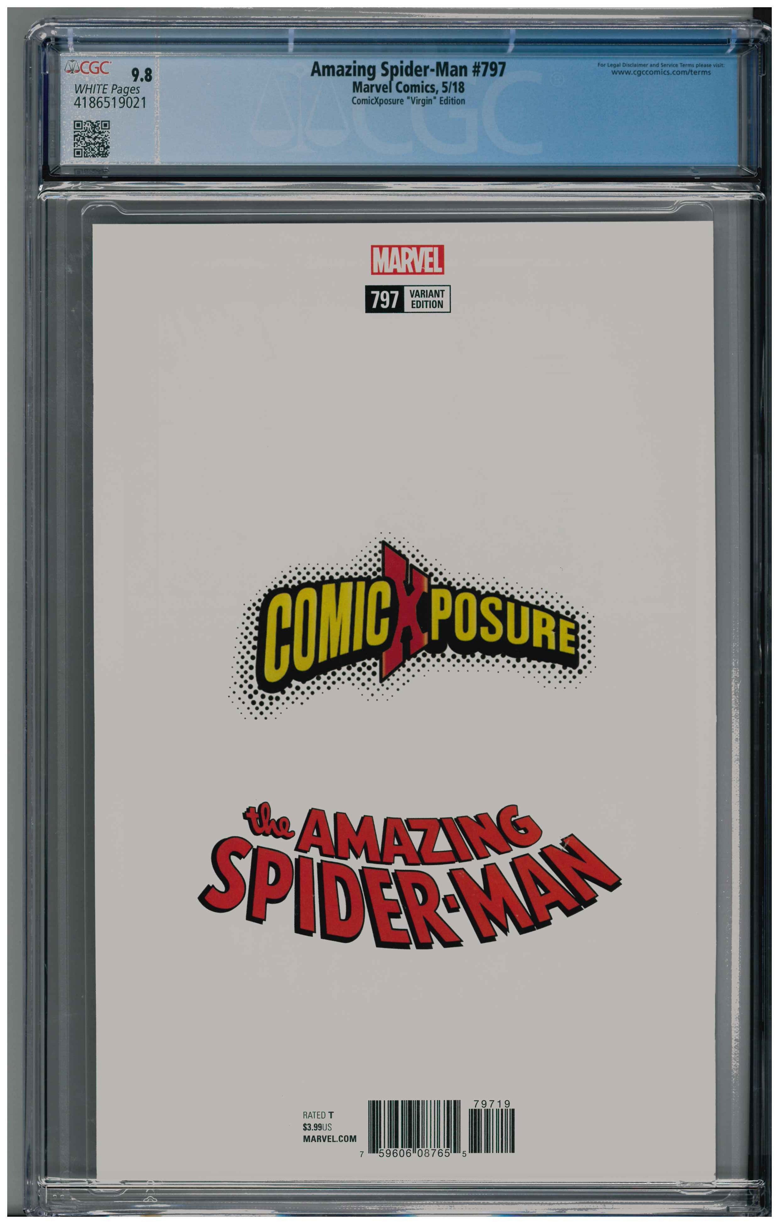 Amazing Spider-Man #797 backside