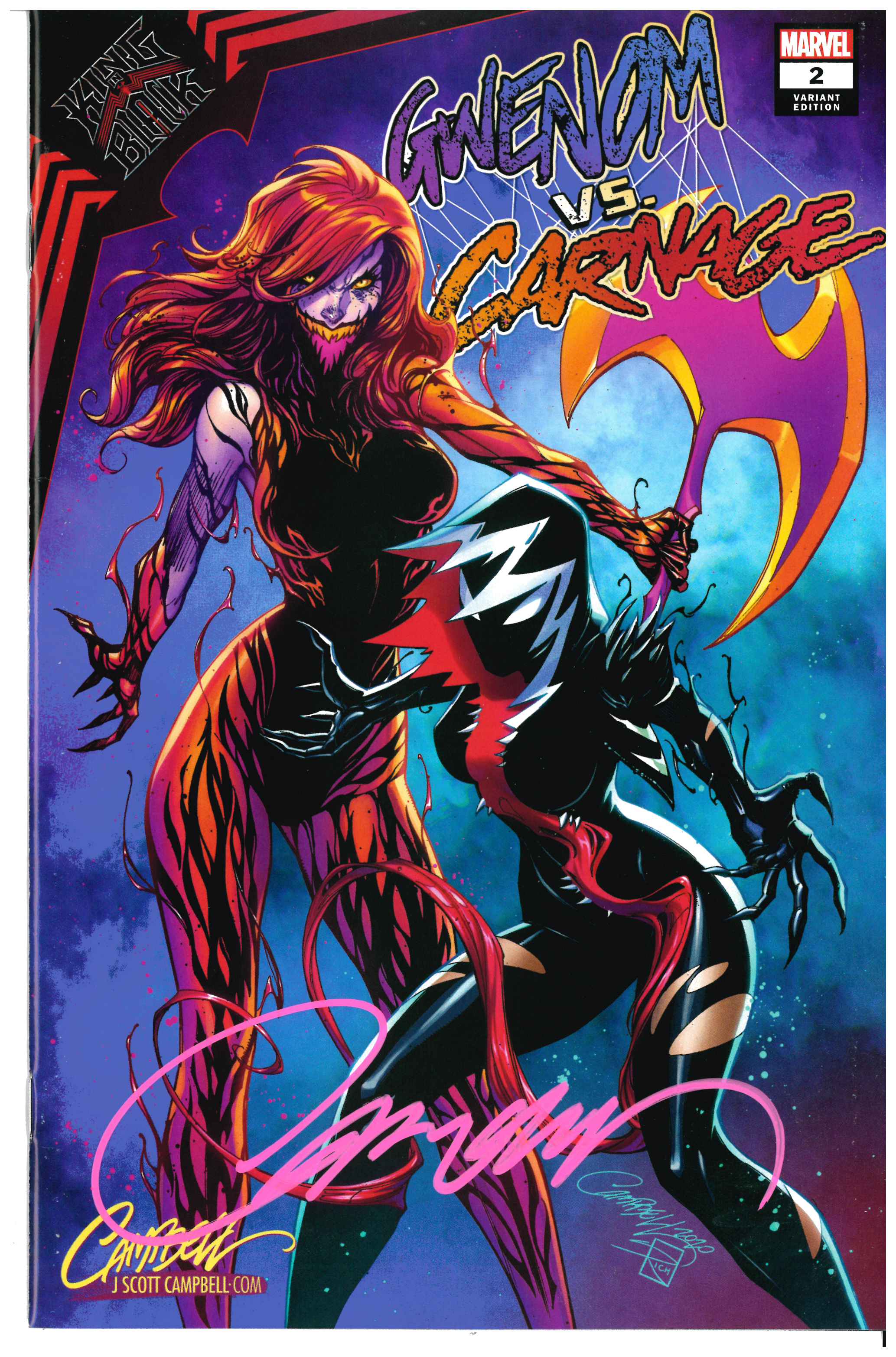 King in Black: Gwenom Vs Carnage #2 | Signed by J. Scott Campbell