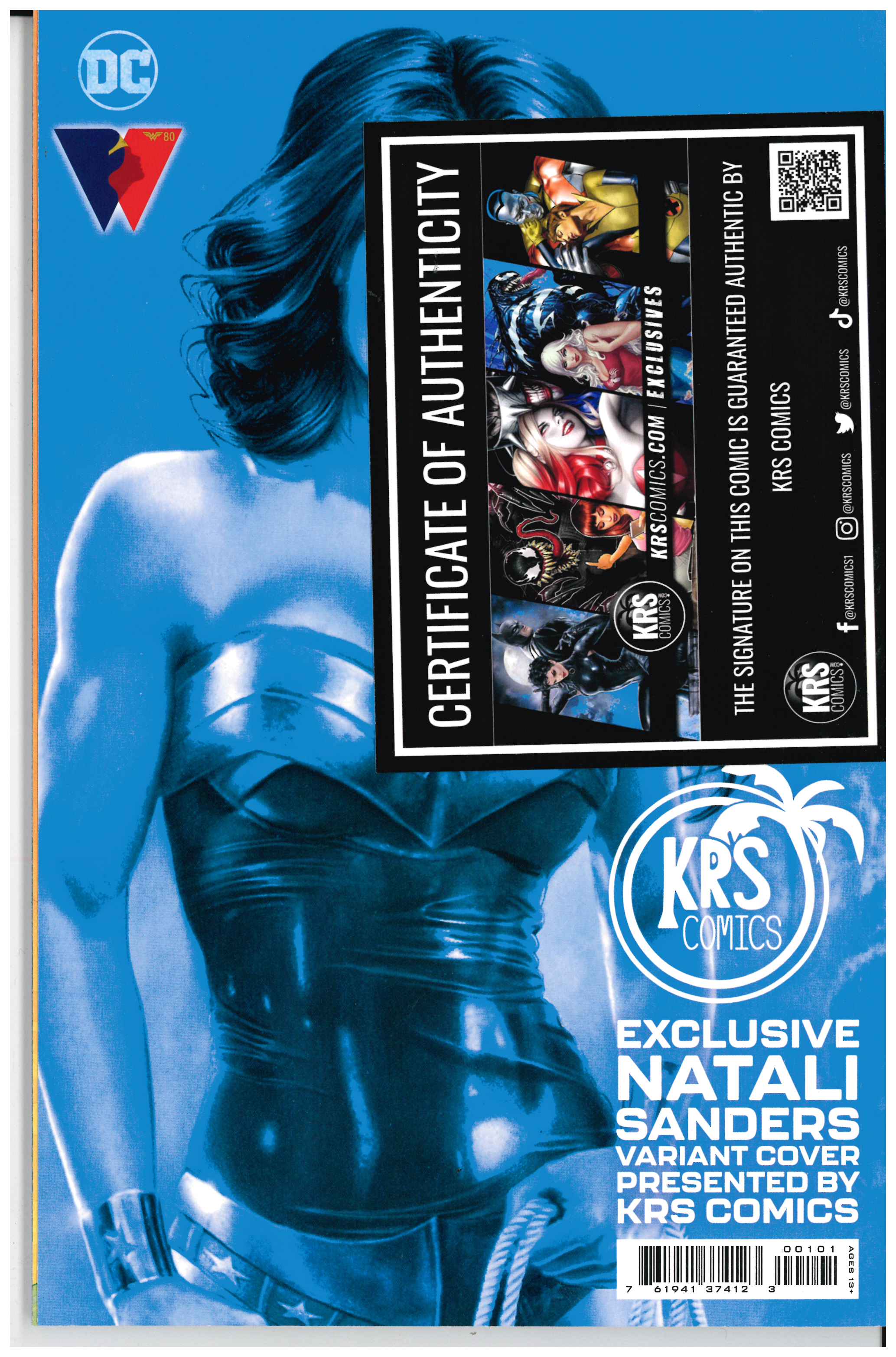 Wonder Woman: 80th Anniversary 100-Page Super Spectacular #1 Certificate of Authenticity