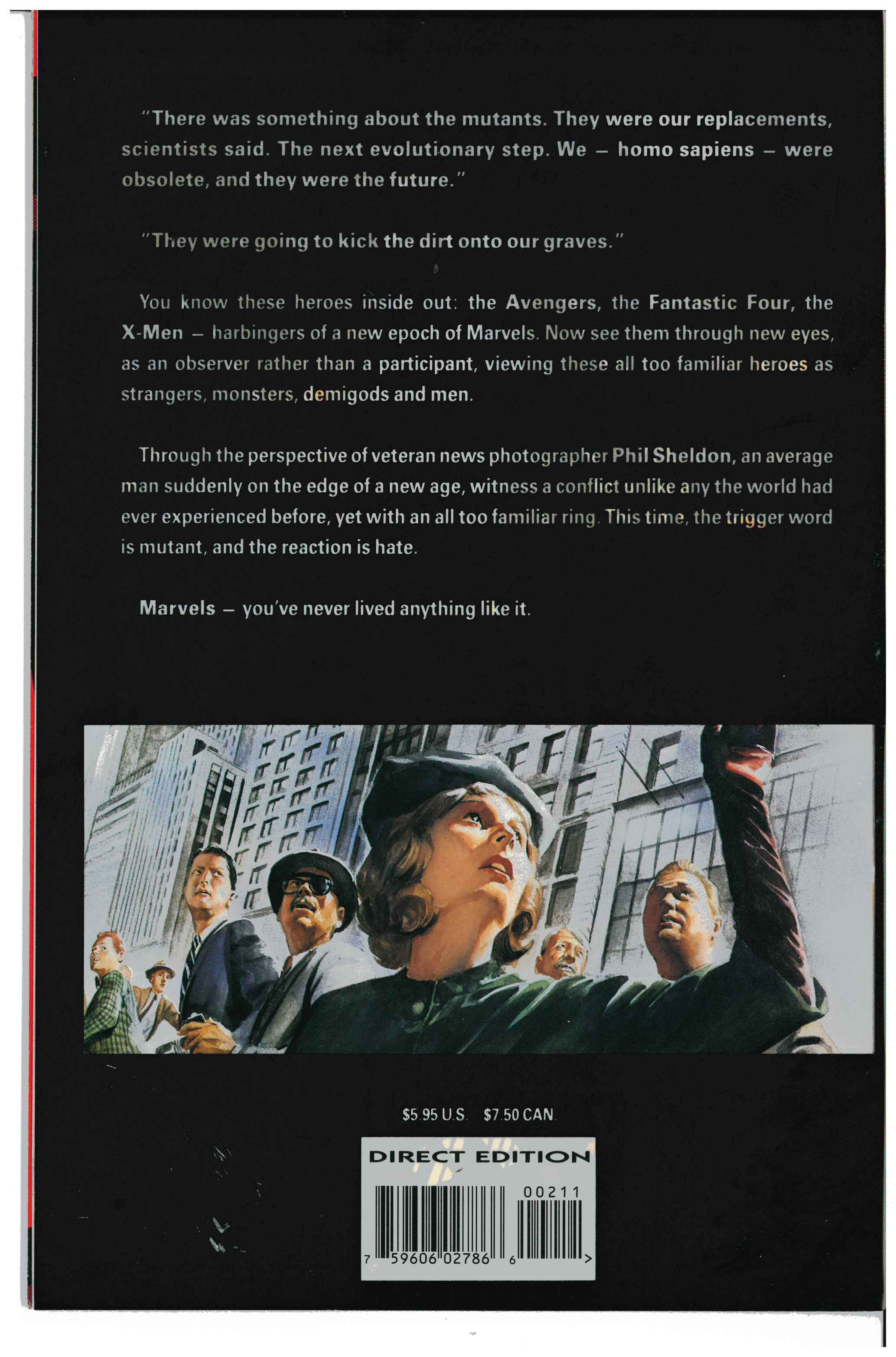 Marvels #2 | Signed by Alex Ross backside