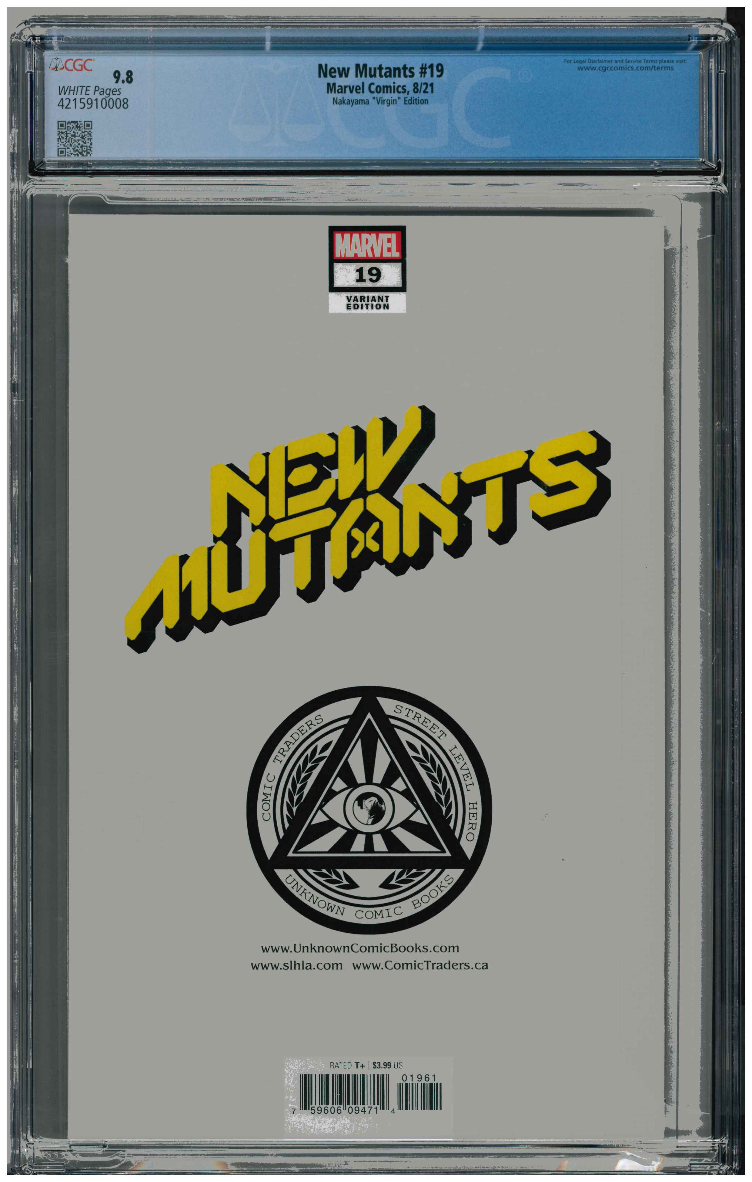 New Mutants #19 backside