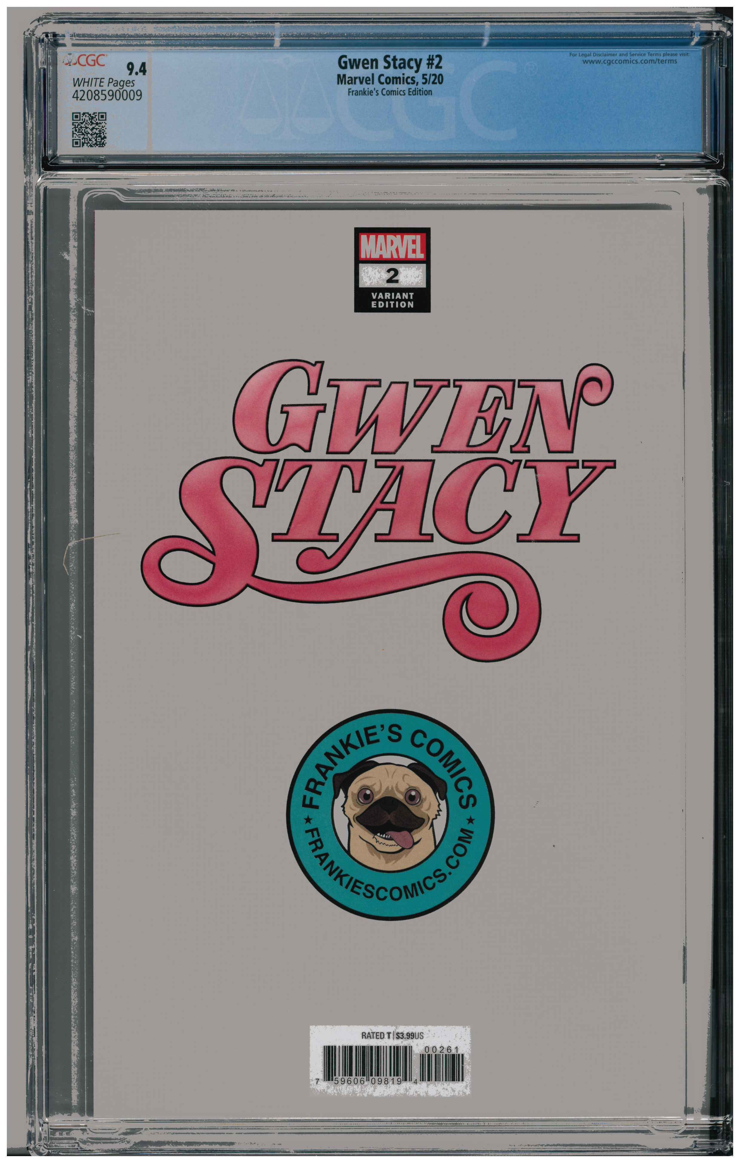 Gwen Stacy #2 backside
