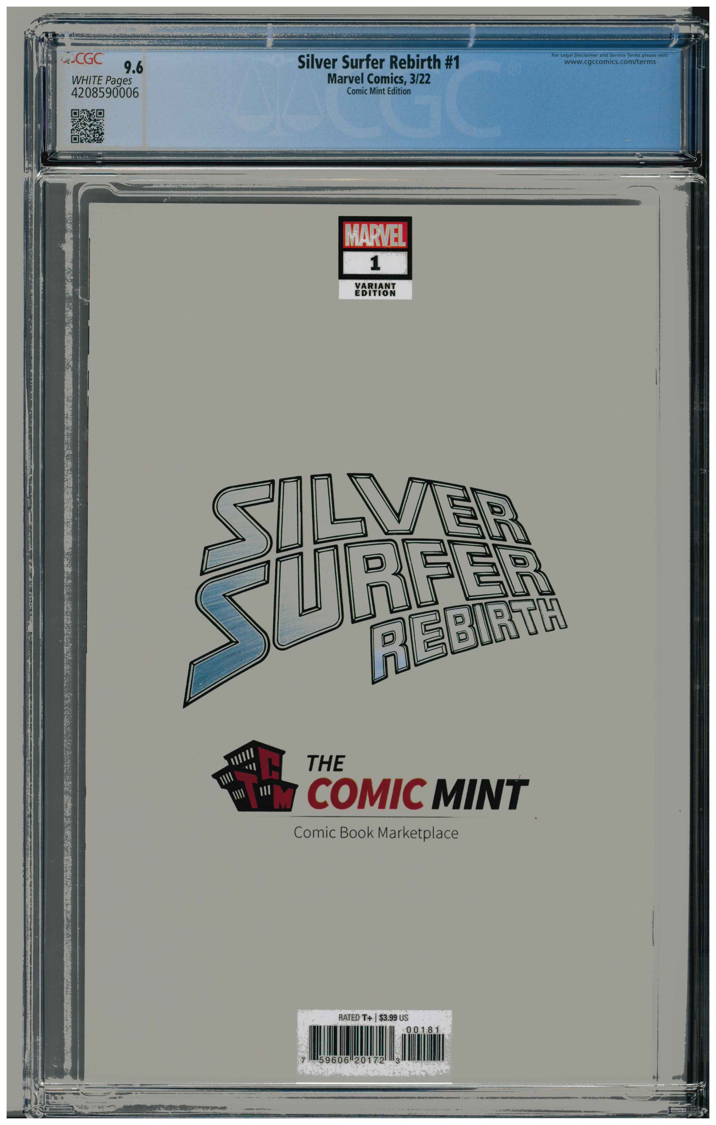 Silver Surfer Rebirth #1 backside