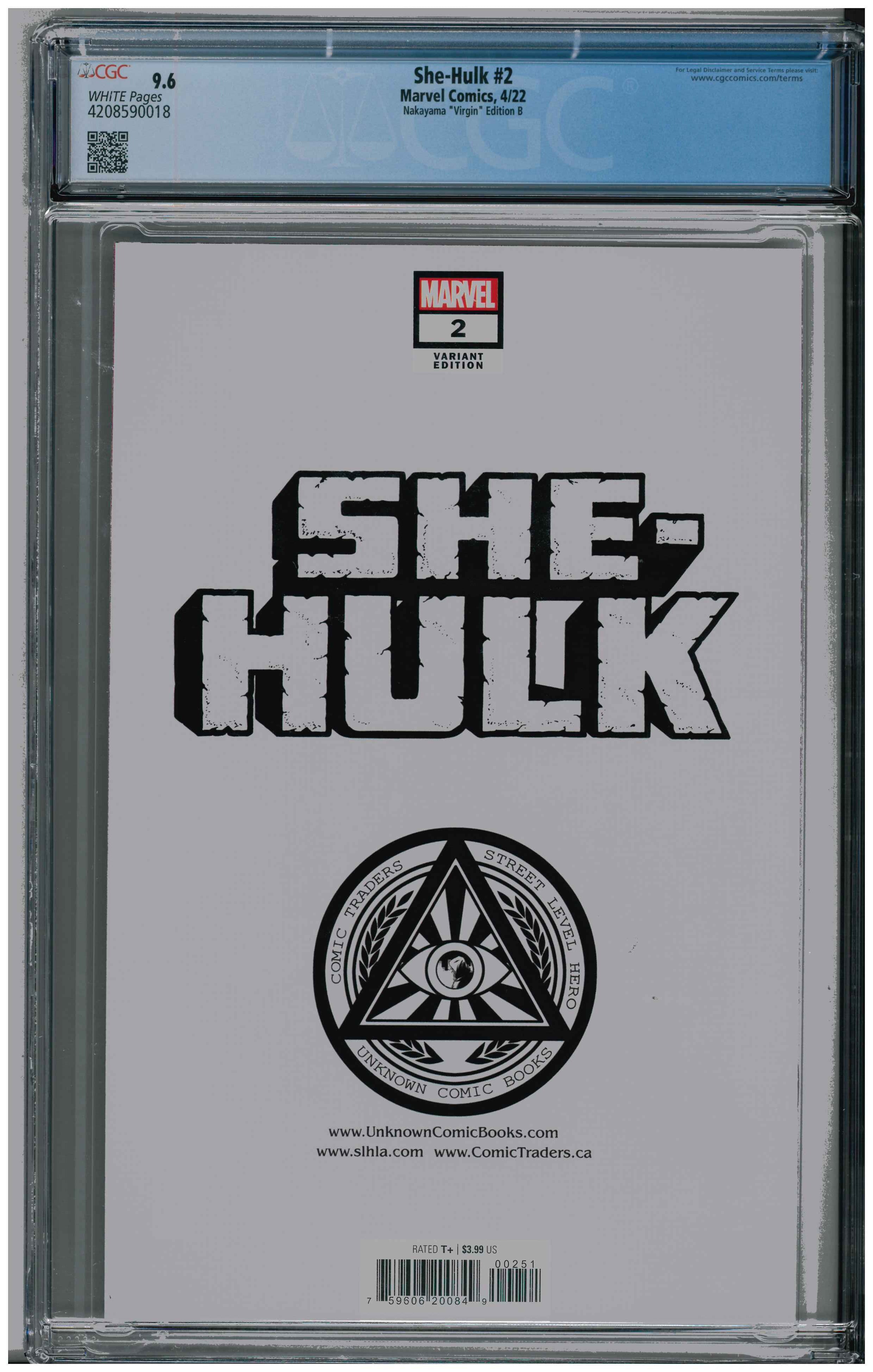 She-Hulk #2 backside