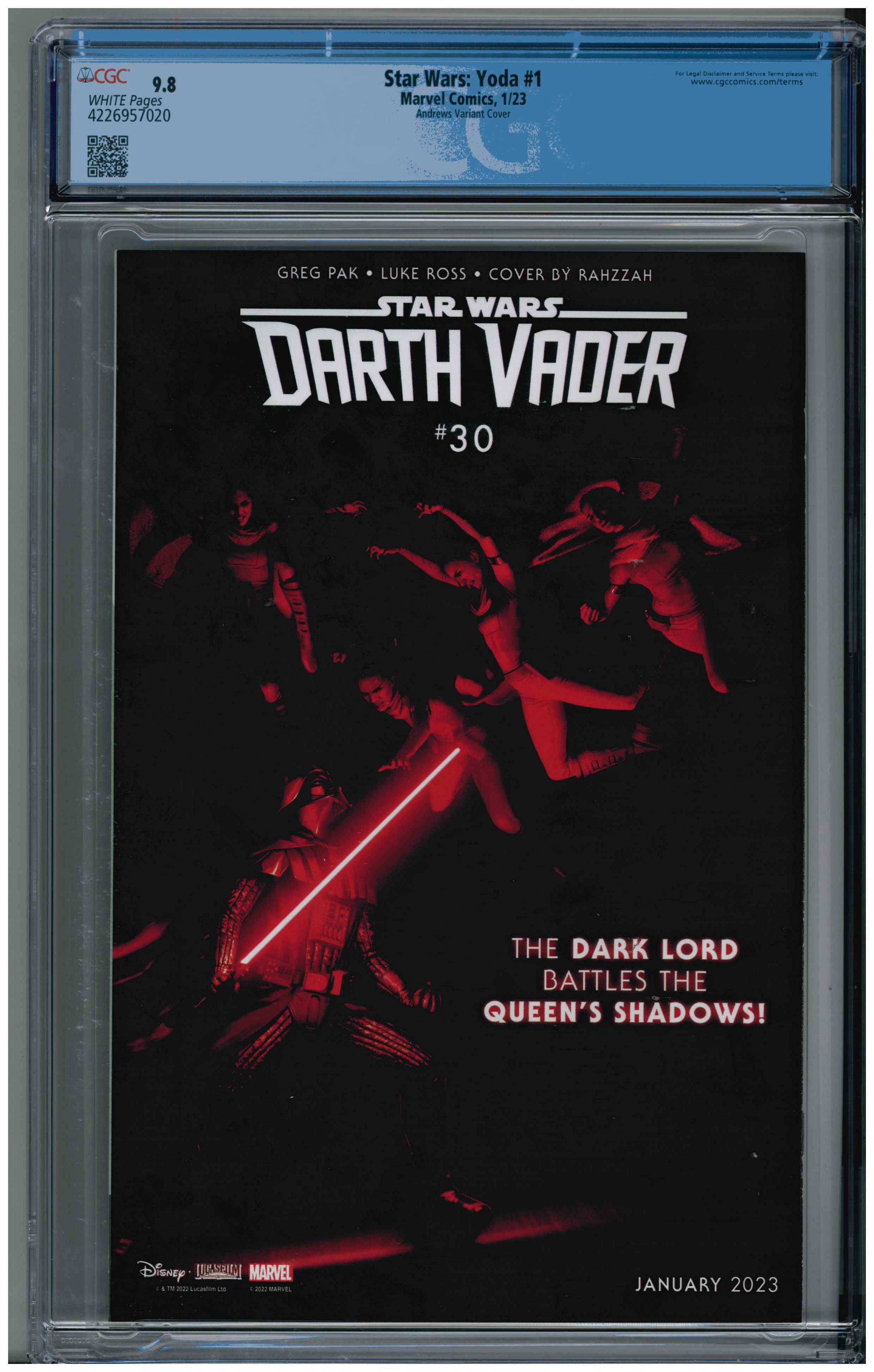 Star Wars: Yoda #1 backside