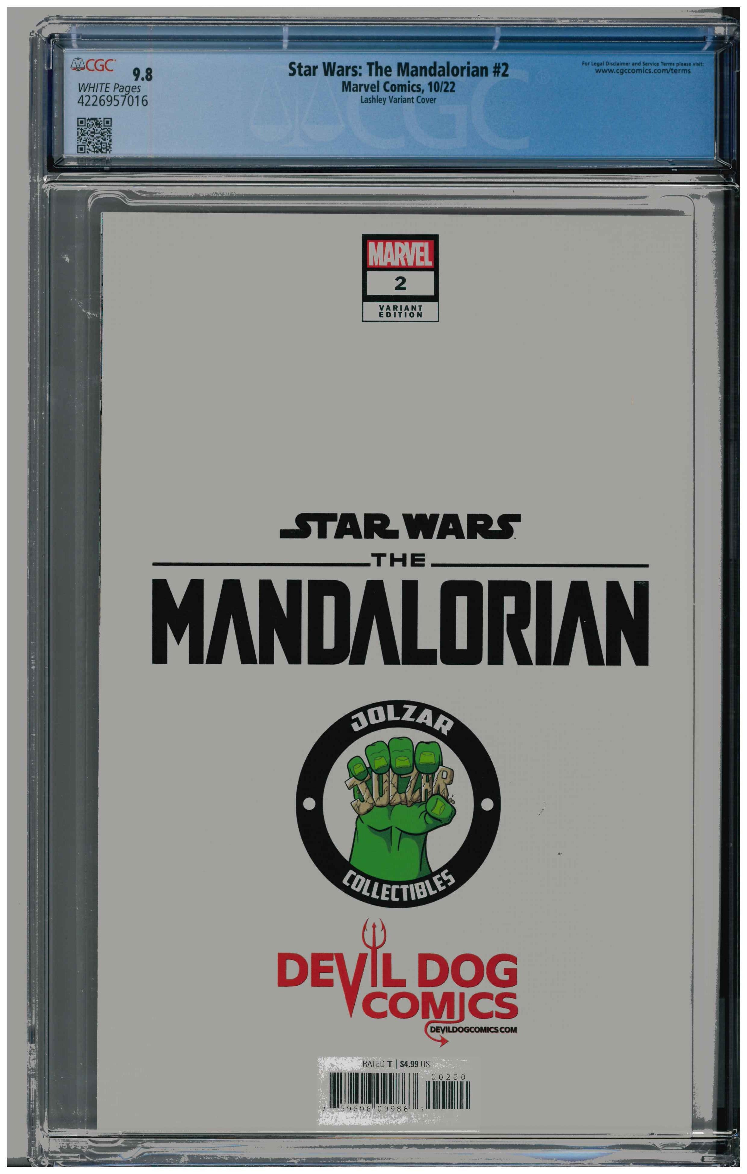 Star Wars: The Mandalorian #2 backside