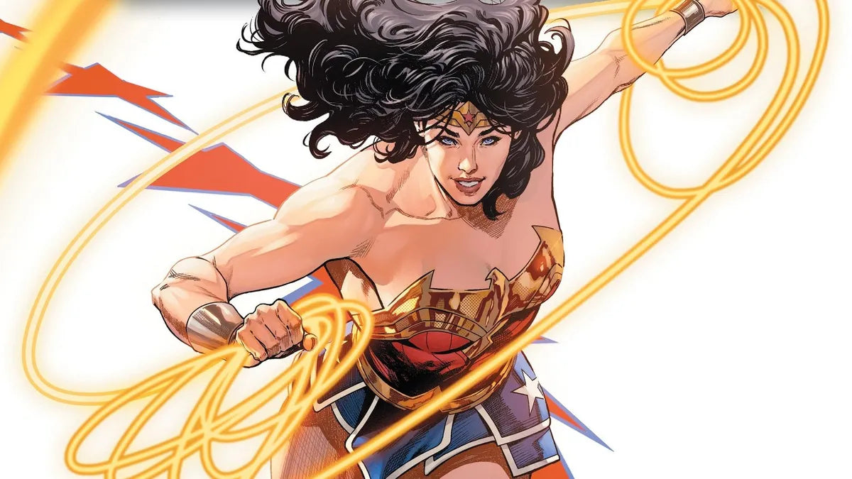 Wonder Woman in ihrem Kostüm und ihrem Lasso