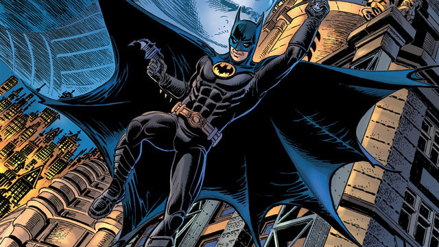 Batman in seinem Kostüm