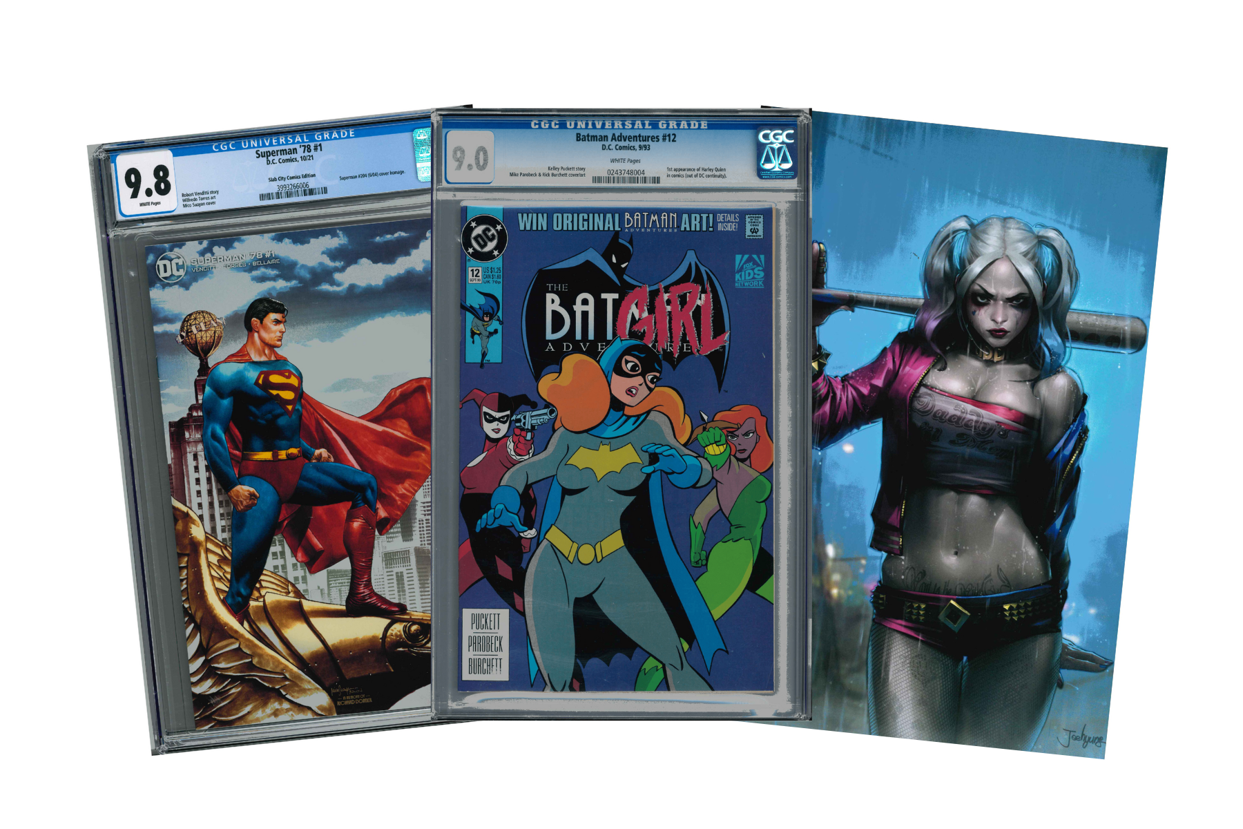 Über 500 Comic von DC, Batman, Harley Quinn, Superman