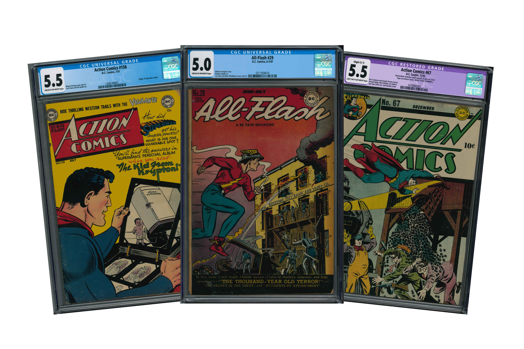 Golden Age Comics von Flash, Action Comics