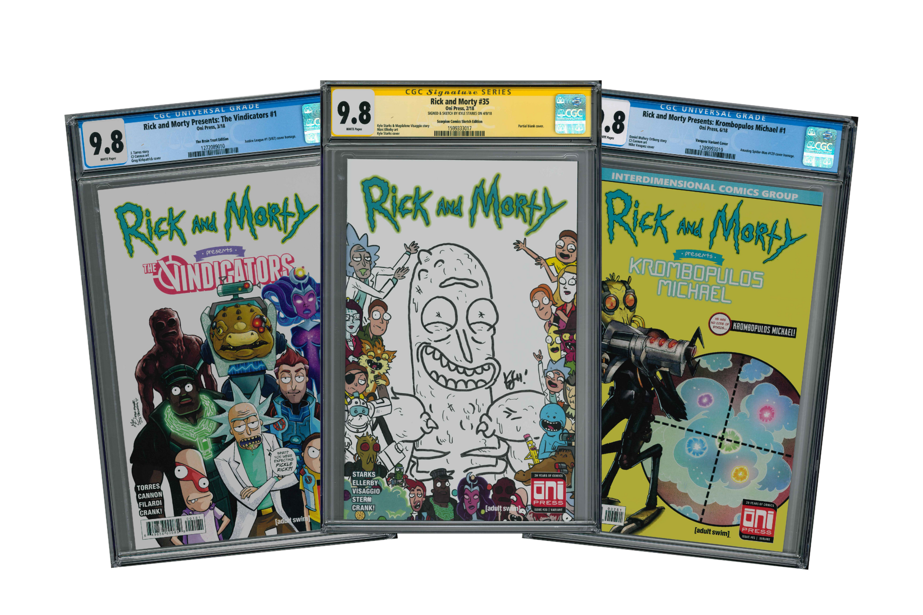 Rick and Morty Comics Vindicator und Sketch Cover