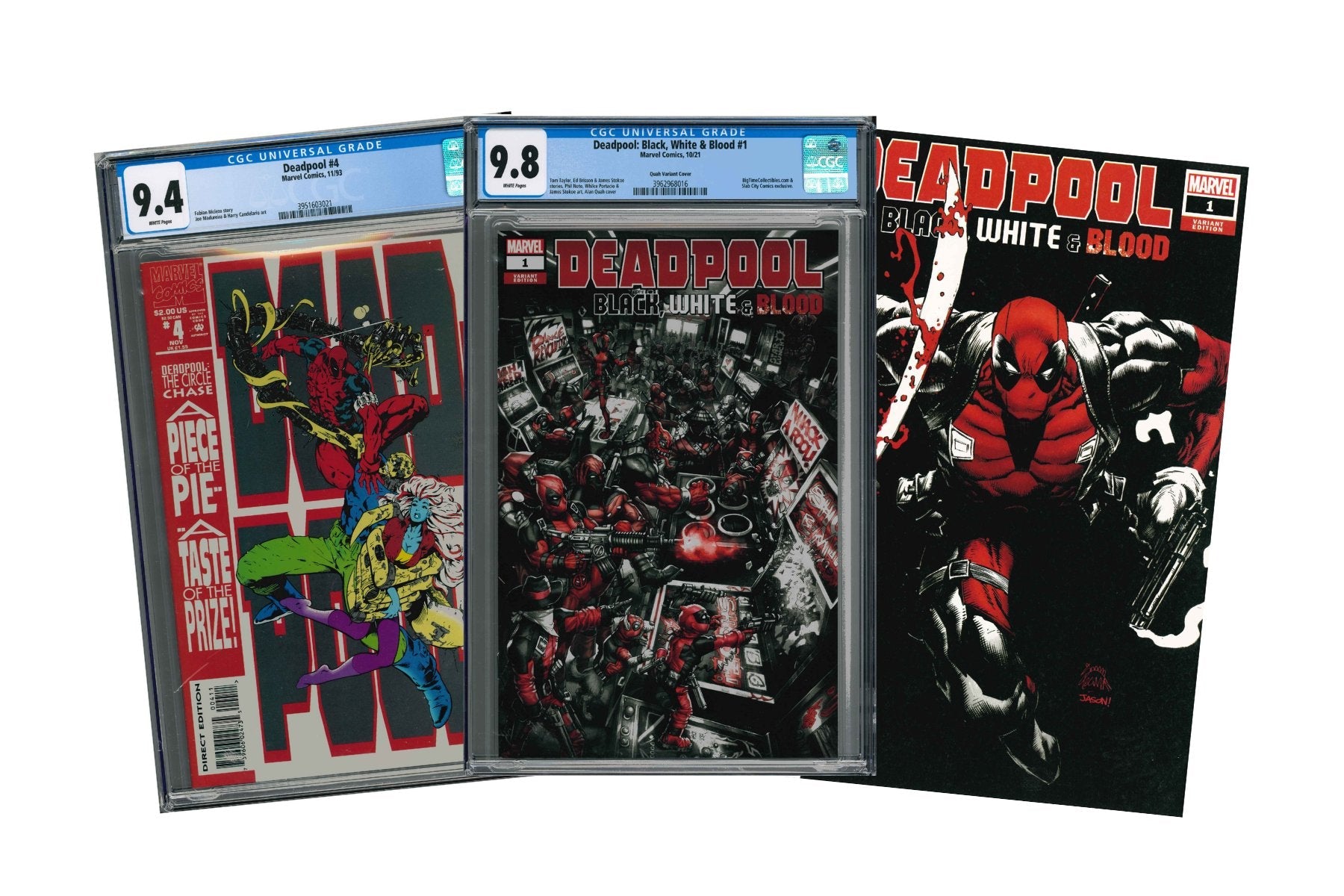 Über 20 Deadpool Comics, Black, White & Blood