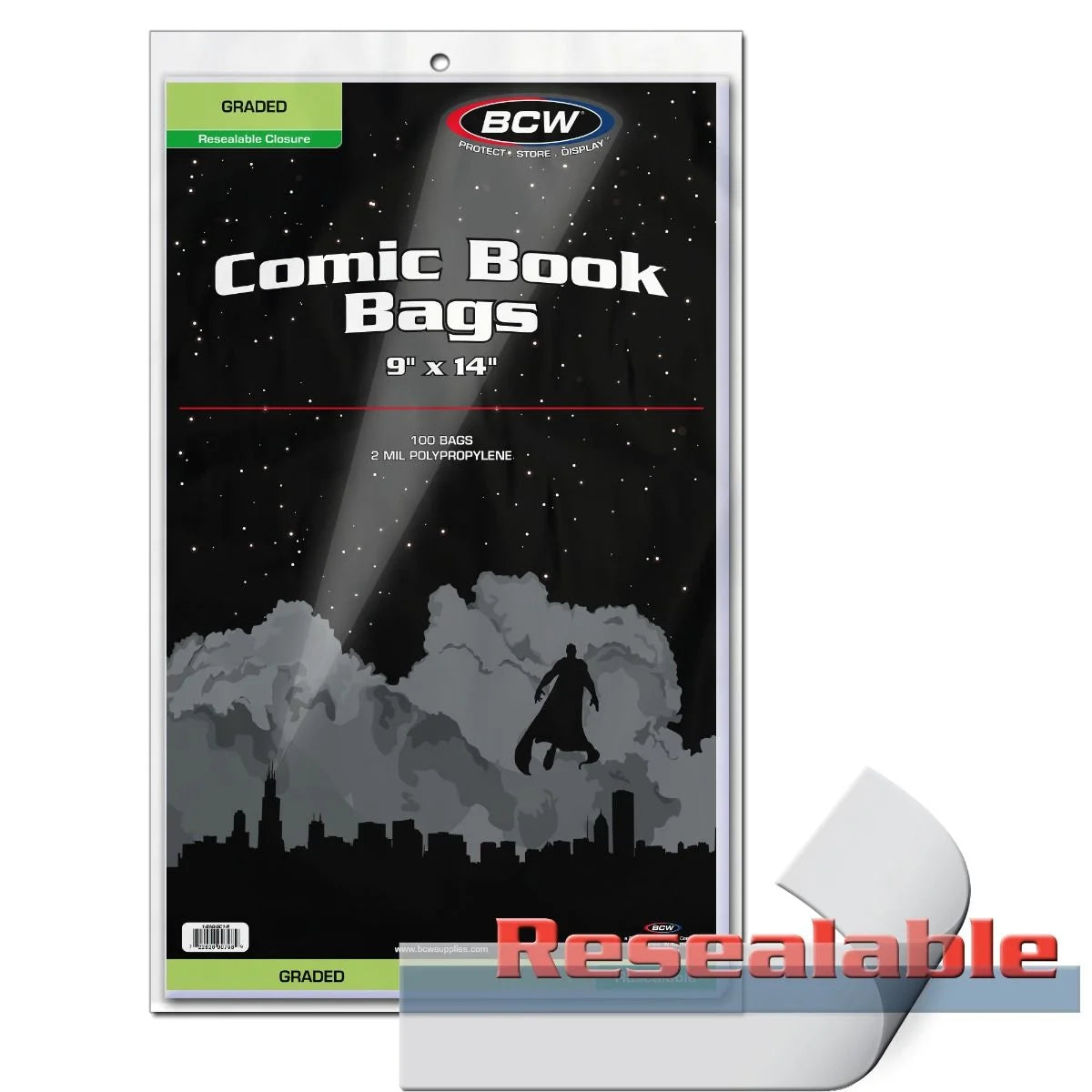 Graded Comics Bags (Wiederverschließbar)