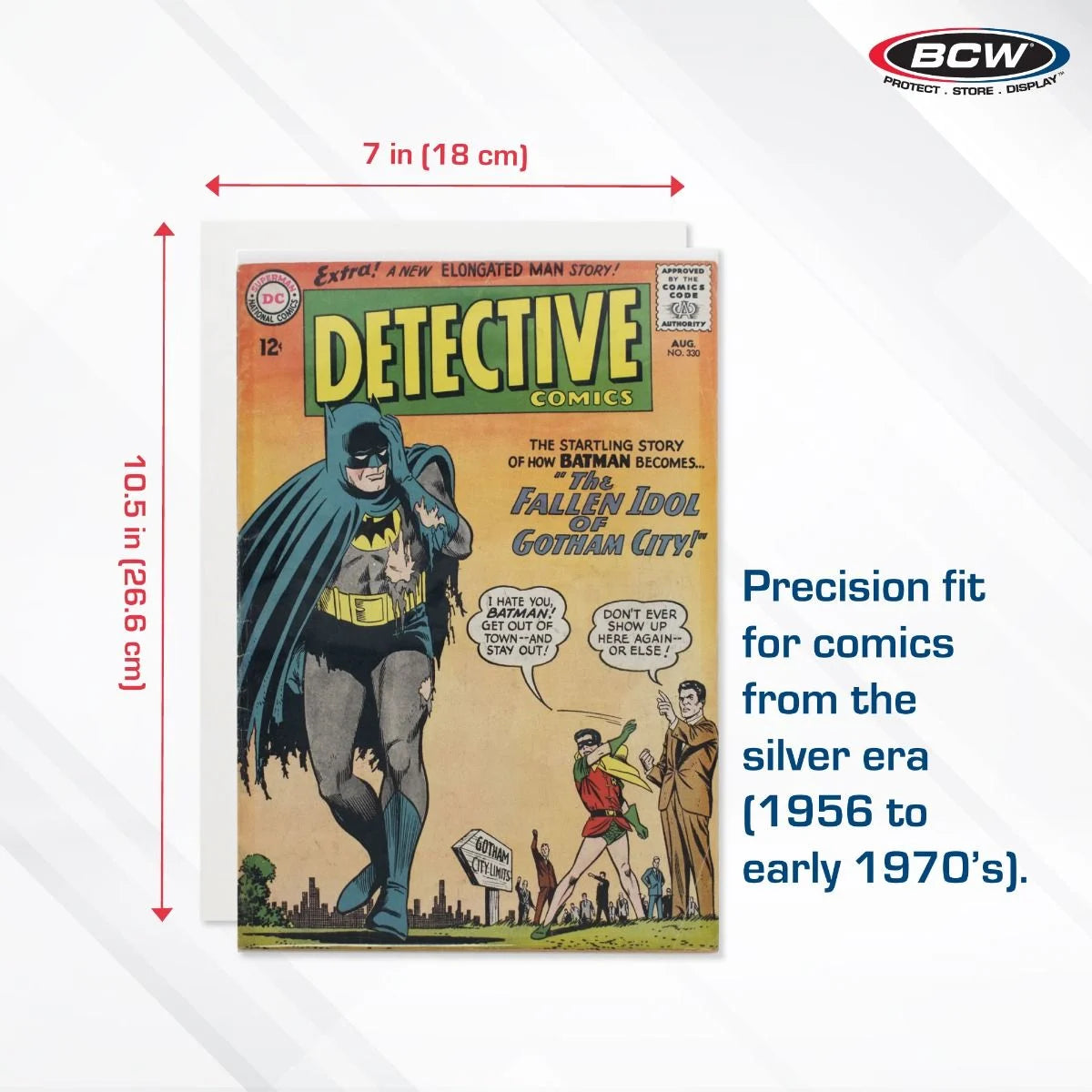 BCW Silver Age Comic Backing Boards – 1000-Count Bulk Pack (7x10, Acid-Free)