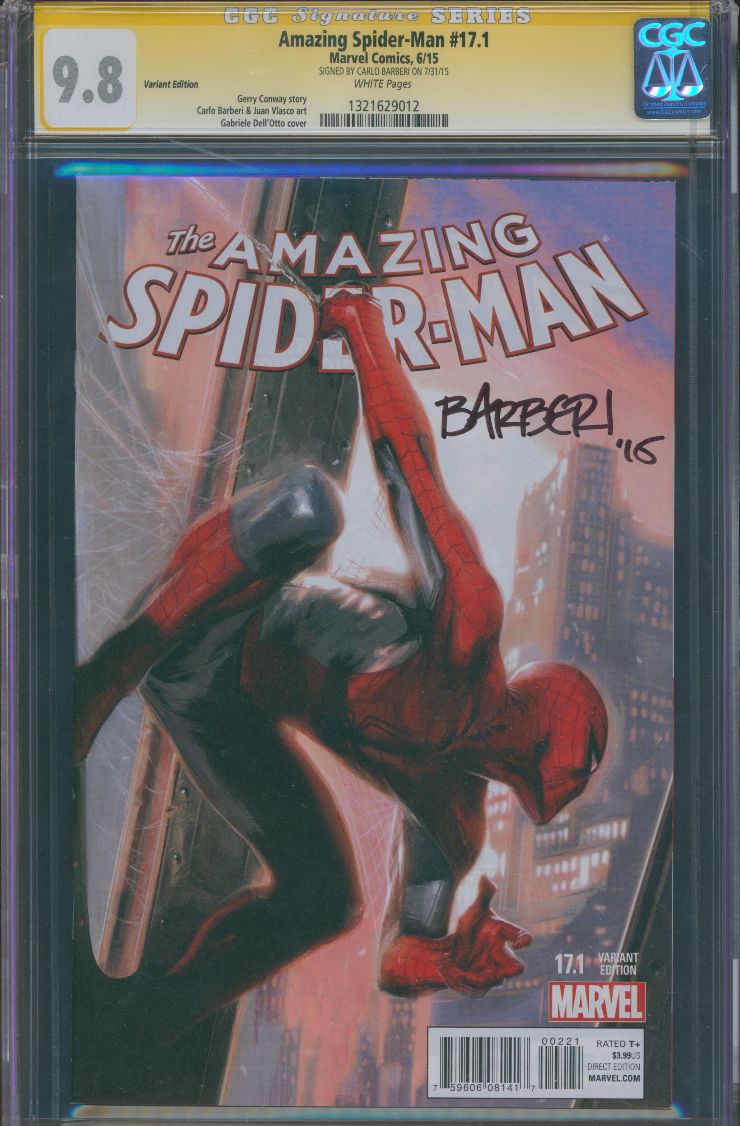 Amazing Spider-Man #17.1 |Signed by Carlo Barberi|