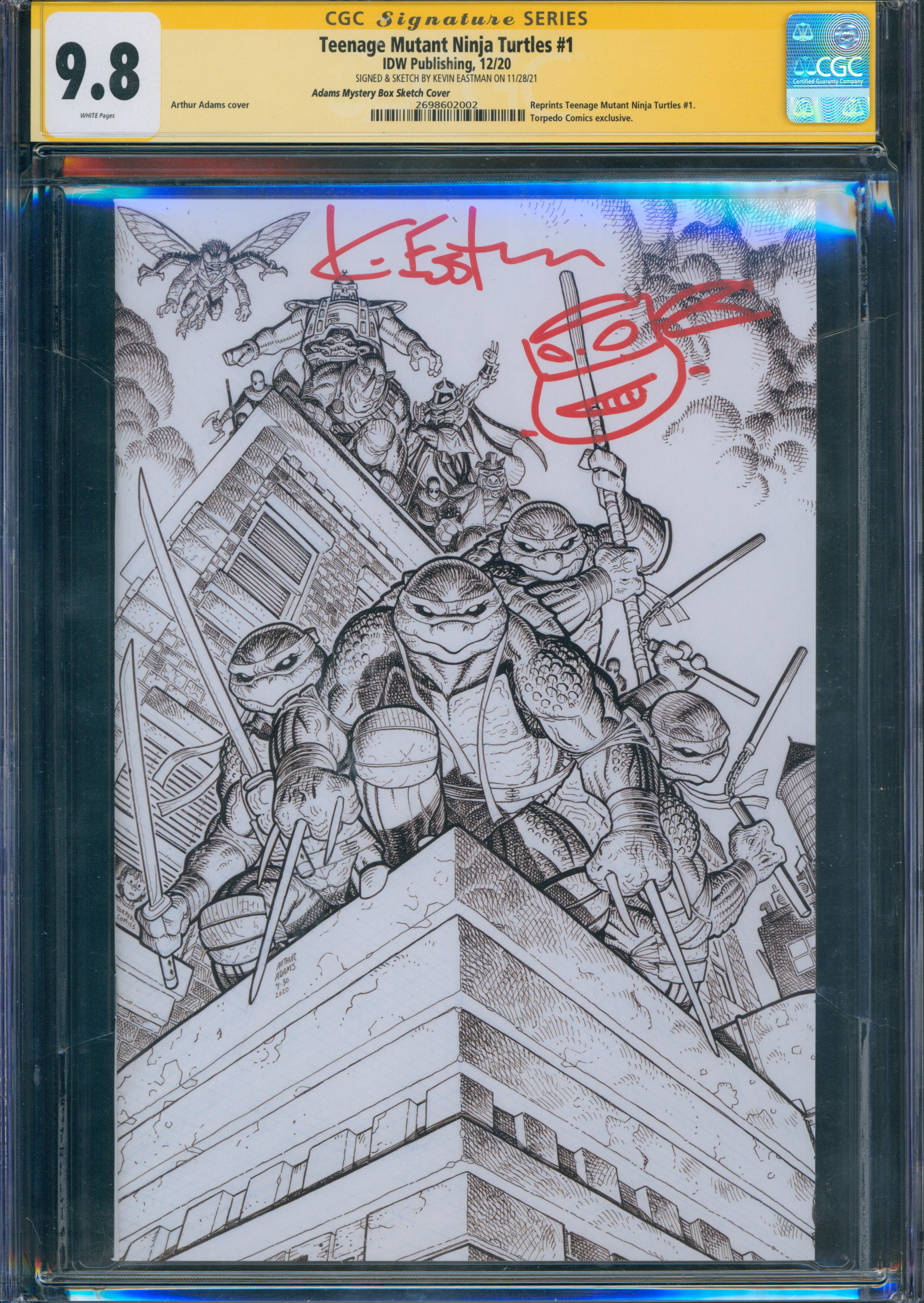Teenage Mutant Ninja Turtles #1 | Unterschrieben & sketch von Kevin Eastman